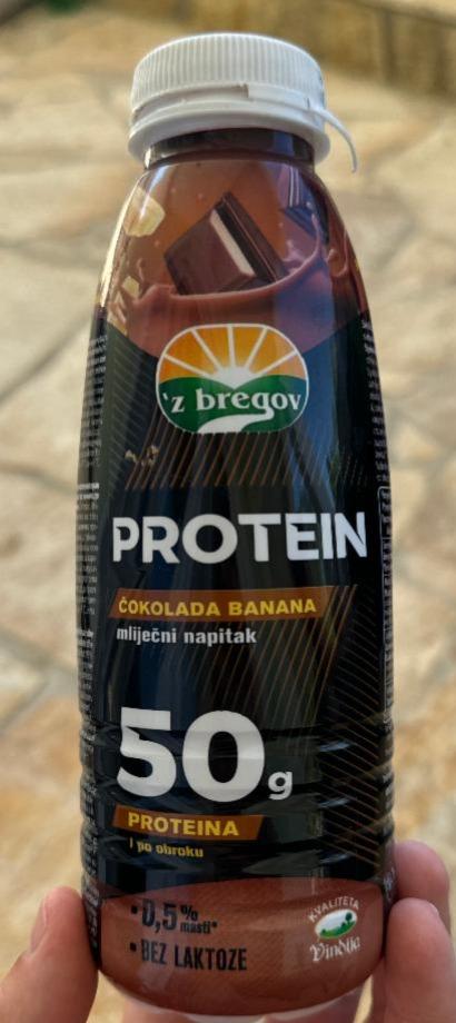 Képek - Protein čokolada banana mlečni napitak 'z bregov