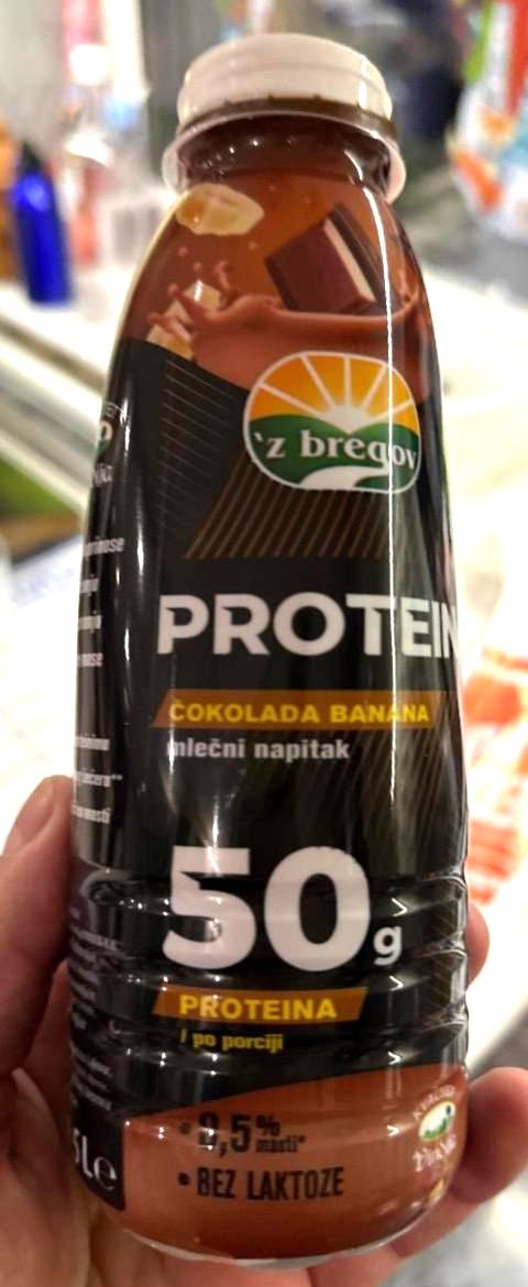 Képek - Protein čokolada banana mlečni napitak 'z bregov