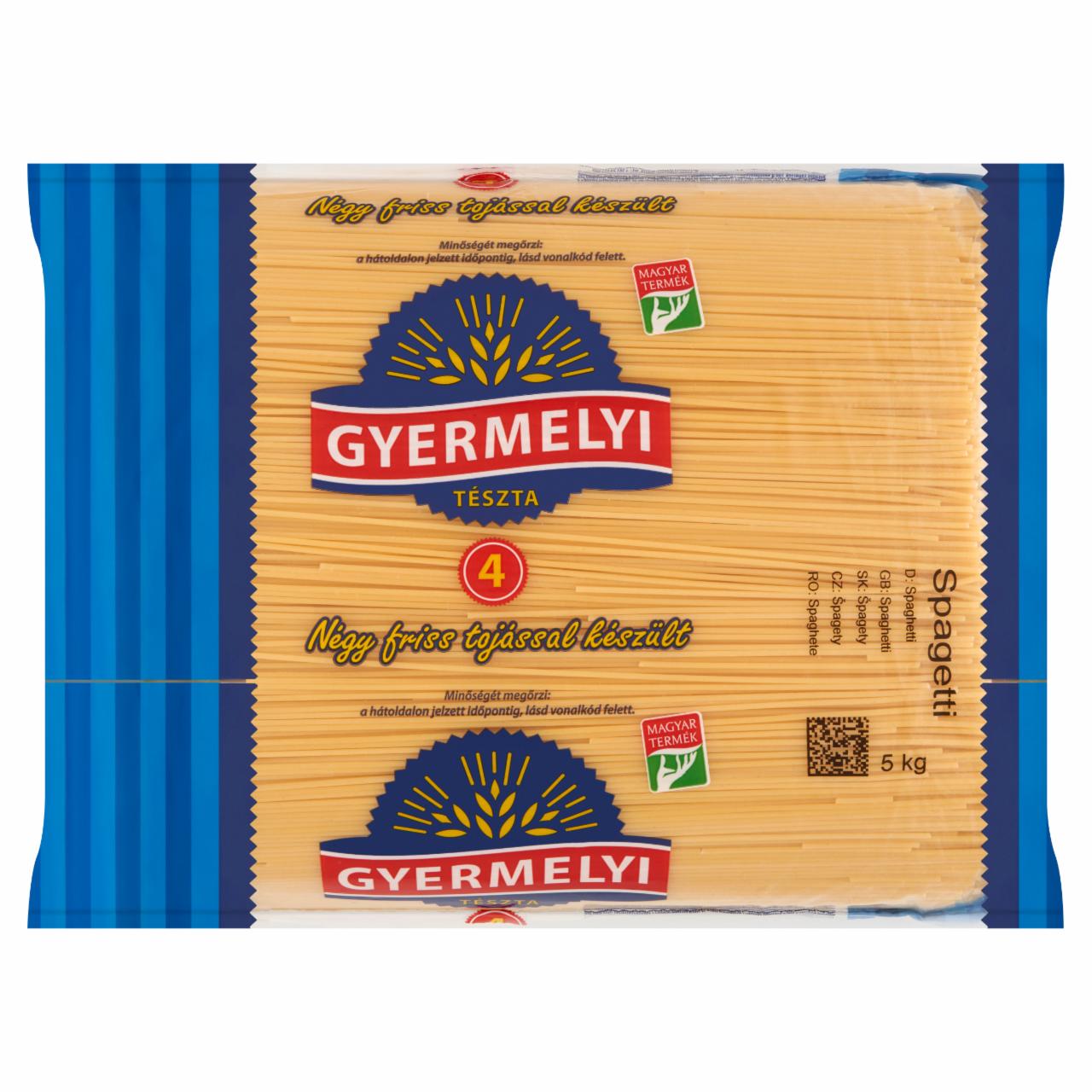 Képek - Gyermelyi spagetti 4 tojásos száraztészta 5 kg