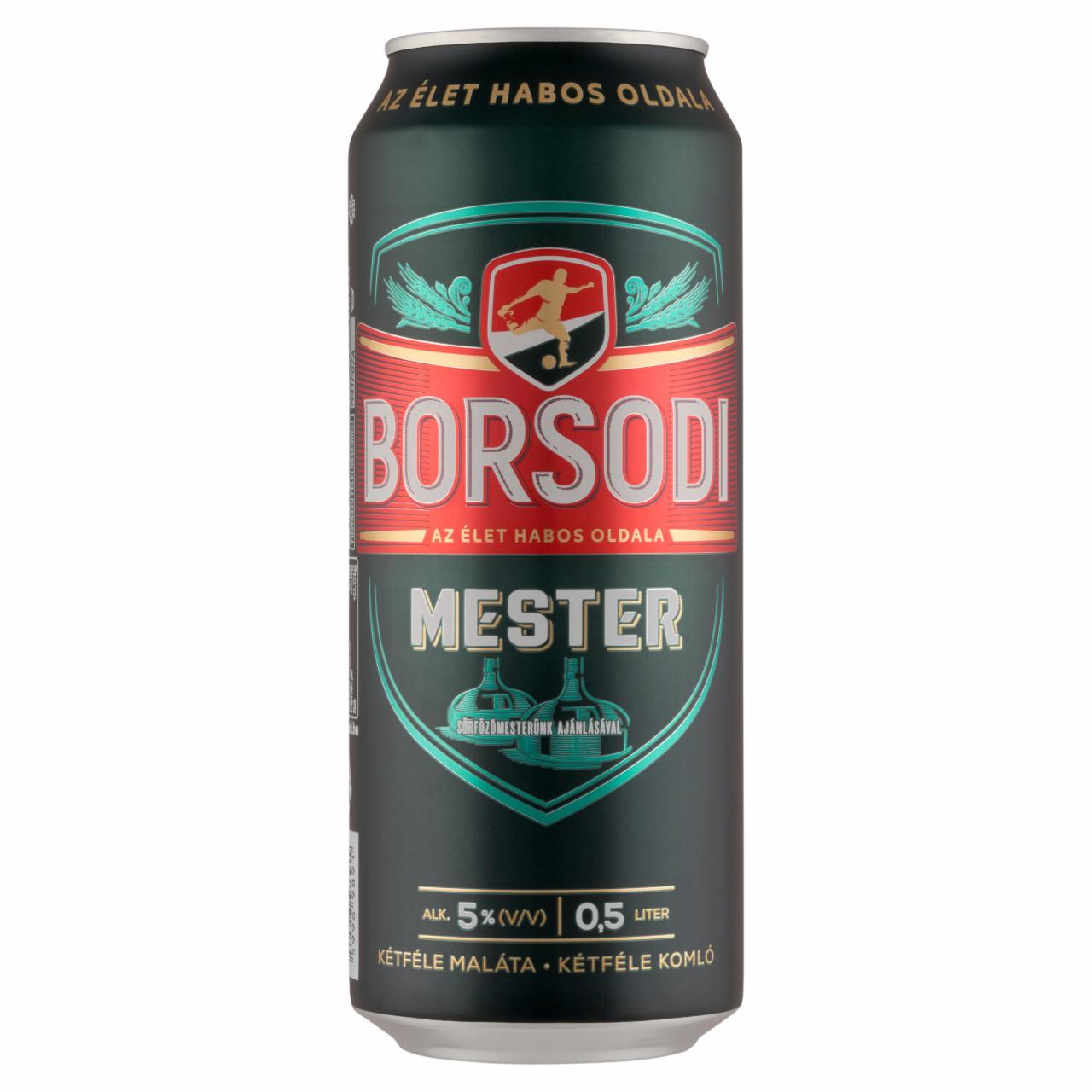 Képek - Borsodi Mester minőségi világos sör 5% 0,5 l