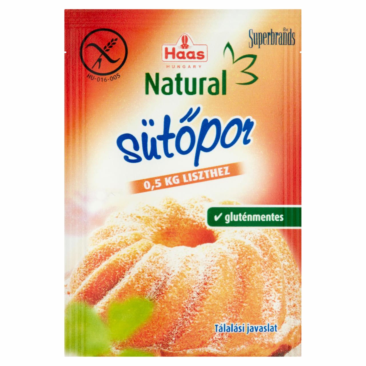 Képek - Haas Natural sütőpor 12 g