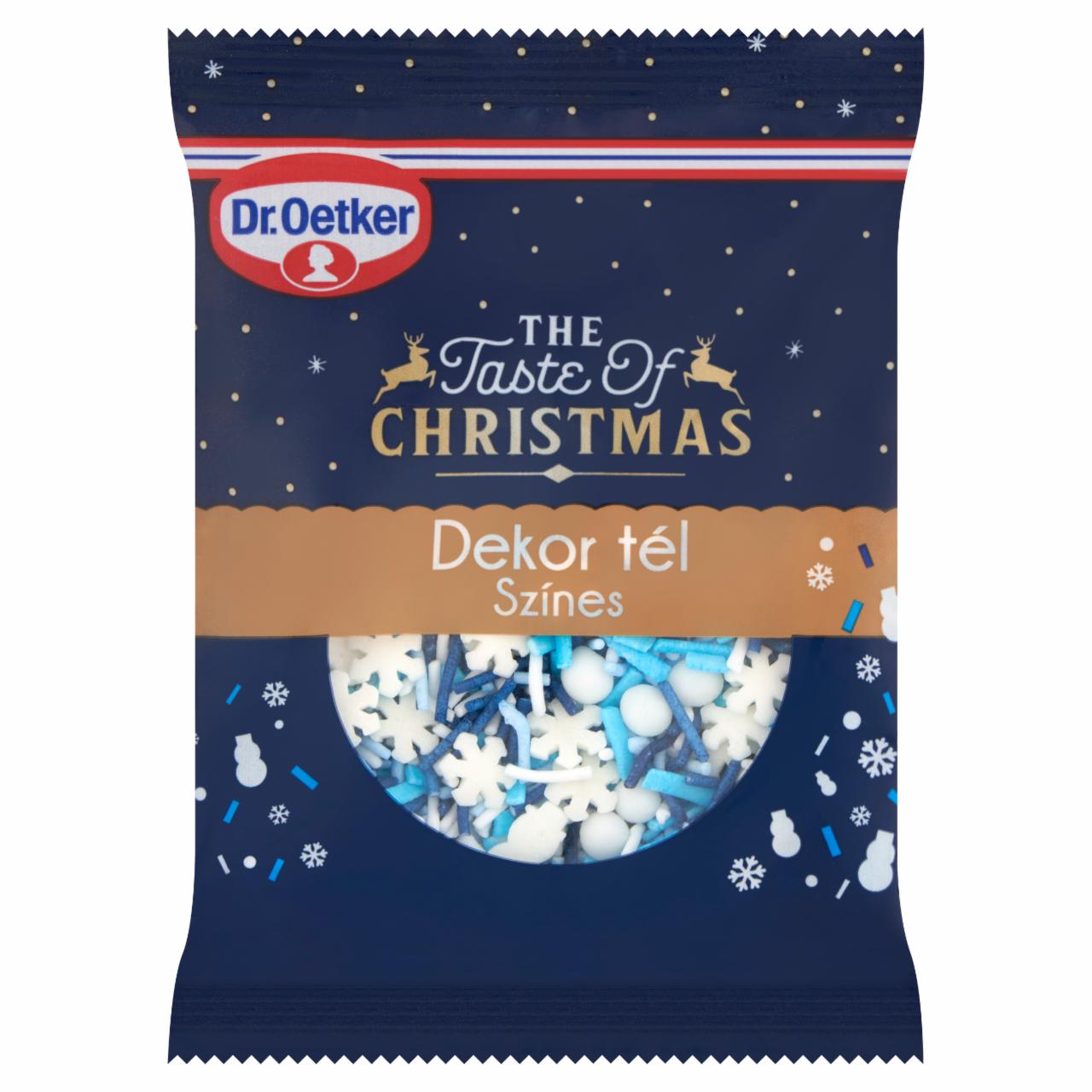 Képek - Dr. Oetker The Taste of Christmas Dekor Tél színes cukor keverék 20 g