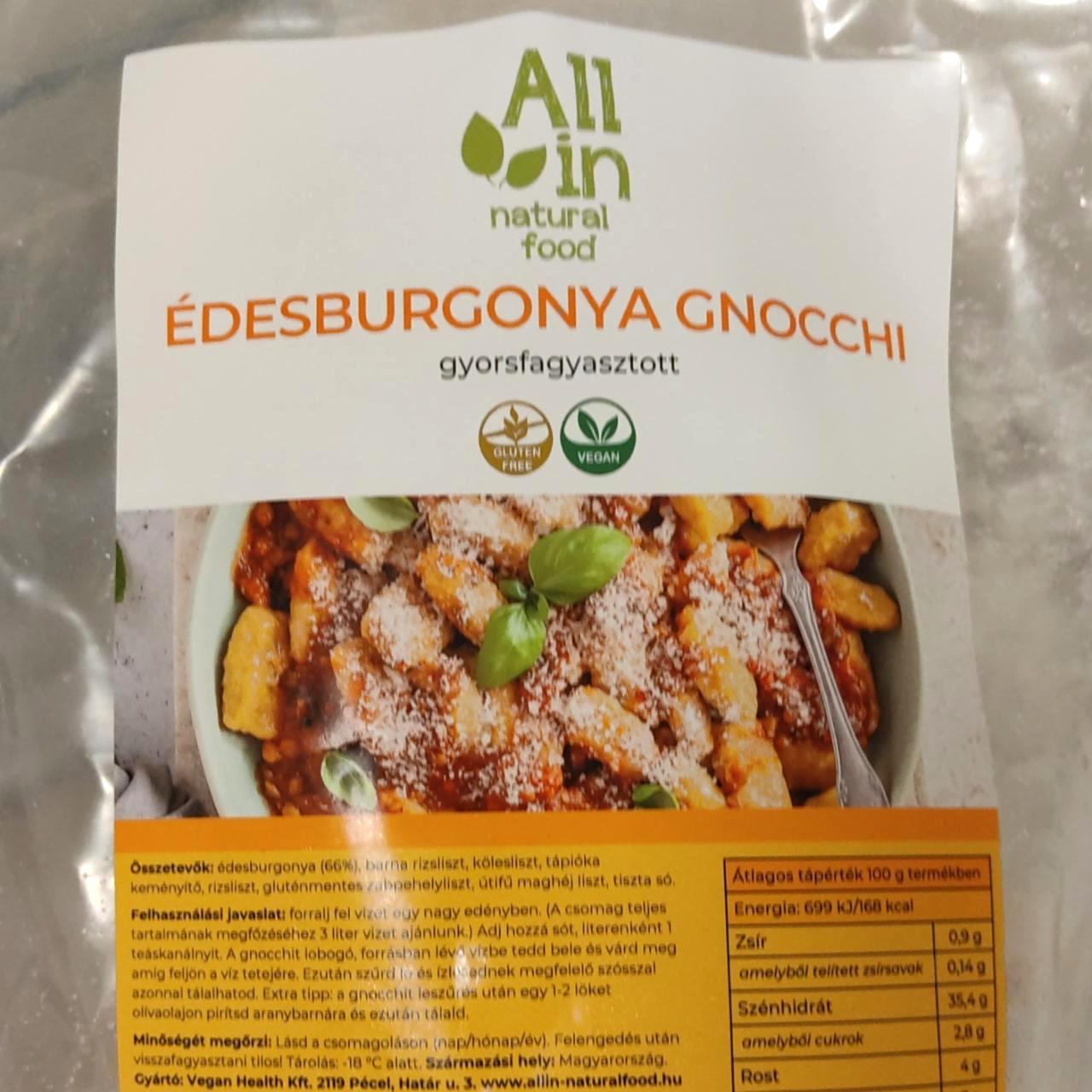 Képek - Édesburgonya gnocchi gyorsfagyasztott All in natural food