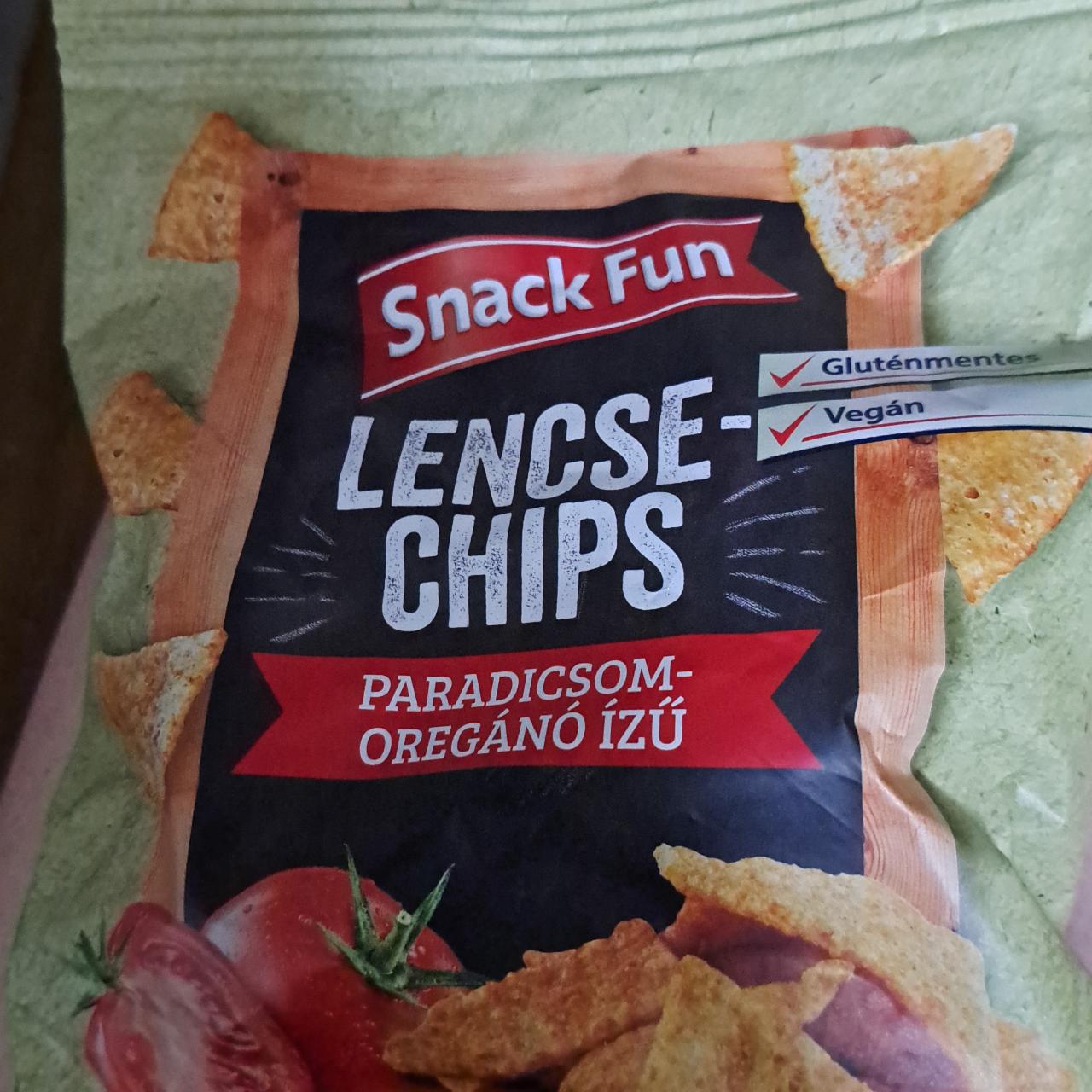 Képek - Lencse chips paradicsom-oregáno ízü Snack fun