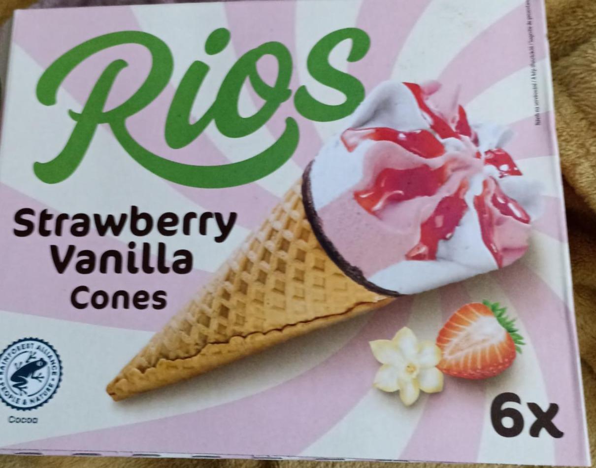 Képek - Strawberry vanilla cones Rios