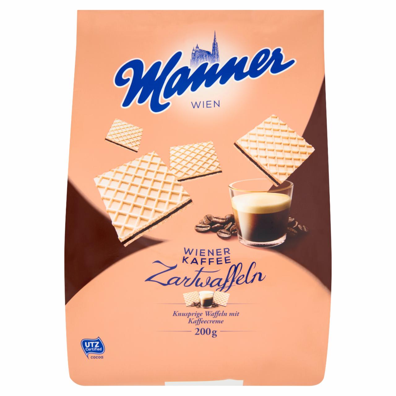 Képek - Manner kávékrémmel töltött ostyaszeletek 200 g