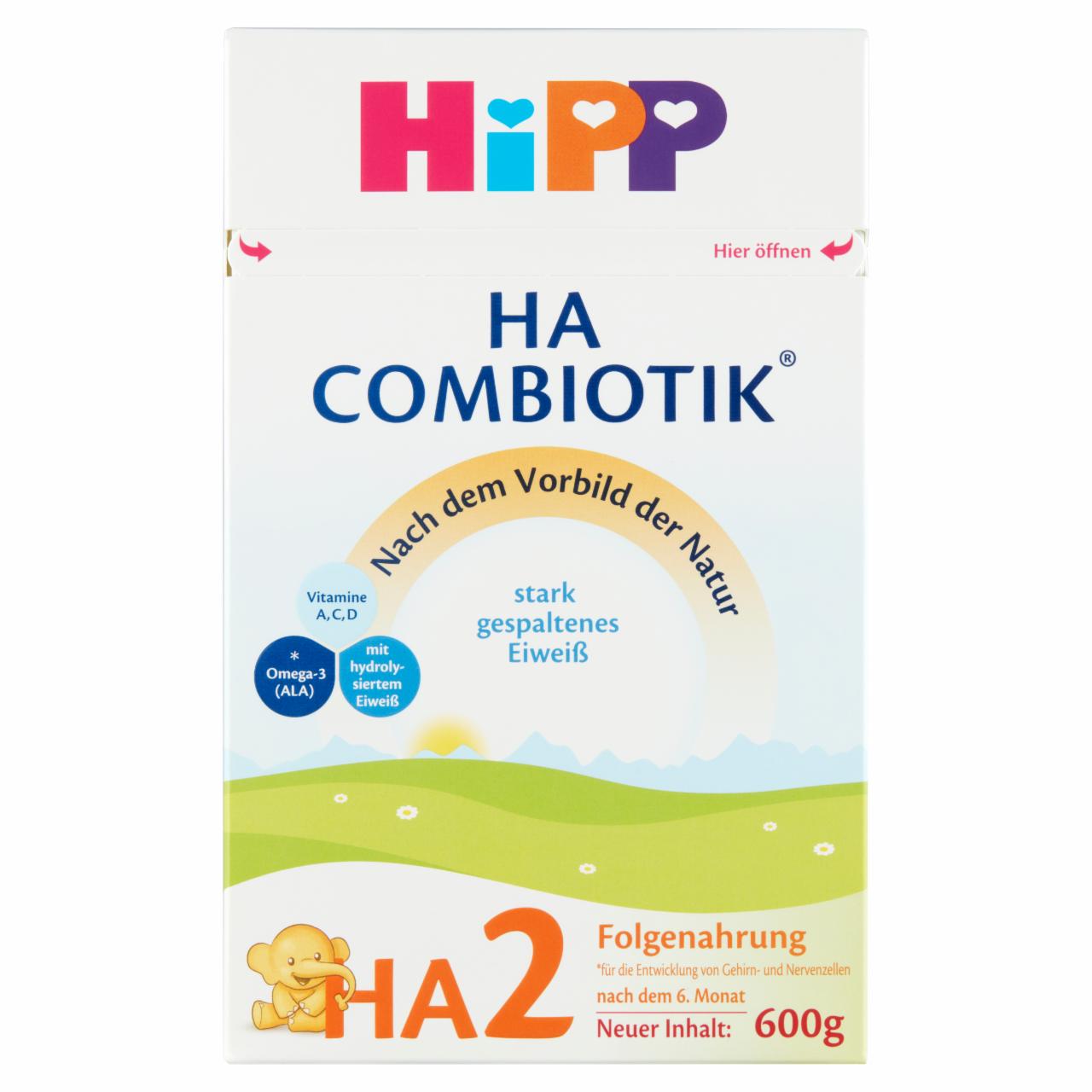 Képek - HiPP HA 2 Combiotik tejalapú anyatej-kiegészítő tápszer 6 hónapos kortól 600 g