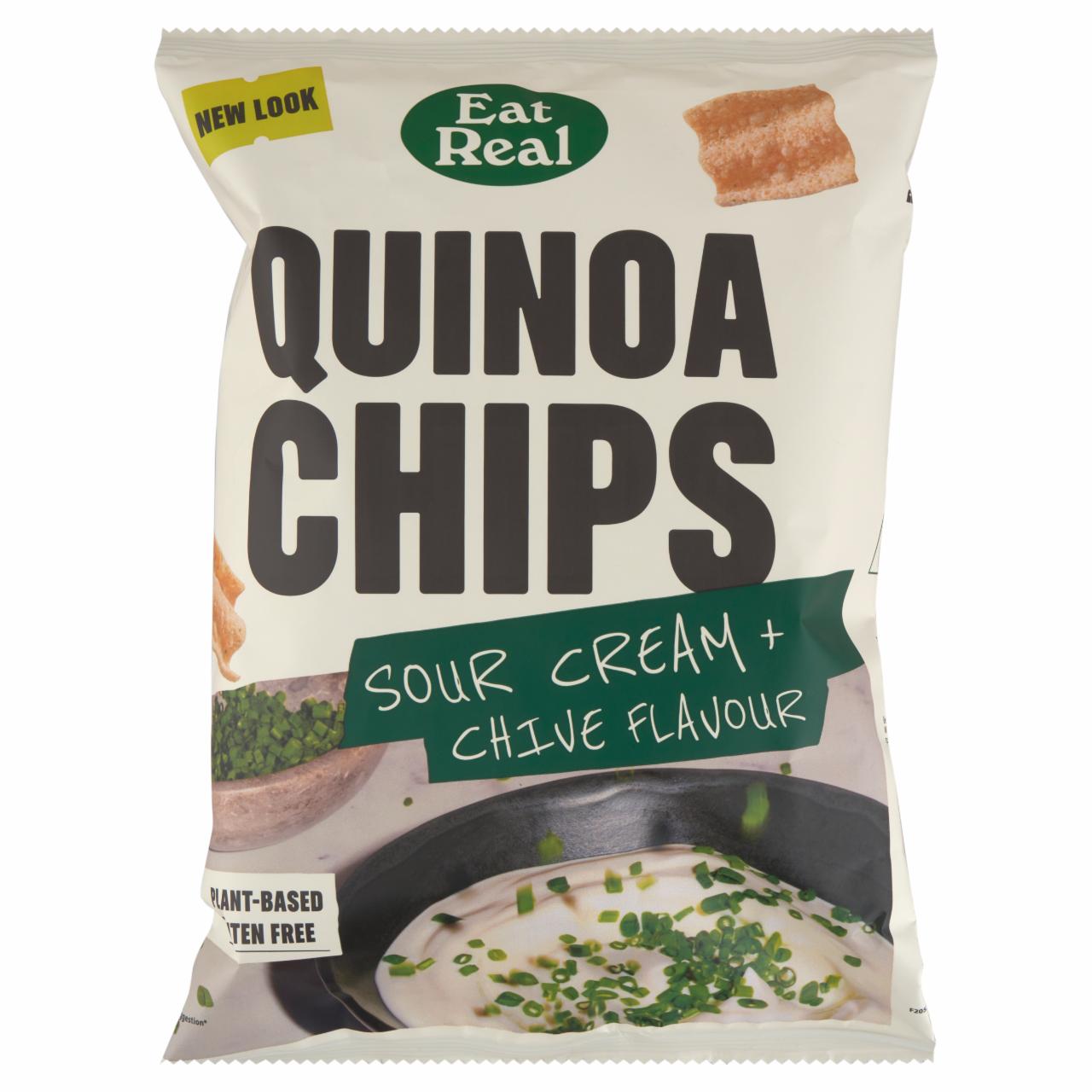 Képek - Eat Real tejföl és metélőhagyma ízű quinoa alapú chips 90 g