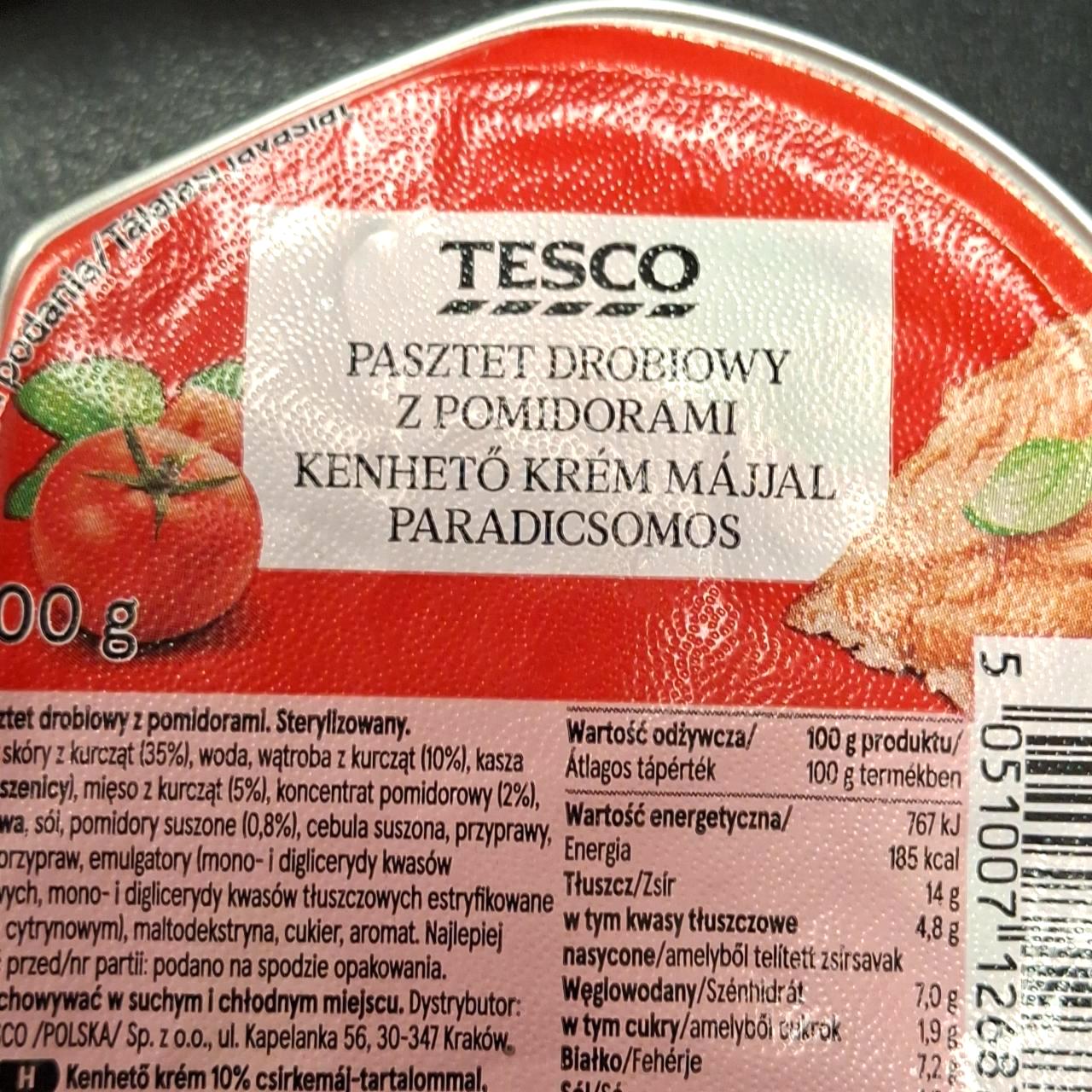 Képek - Kenhető krém májjal paradicsomos Tesco