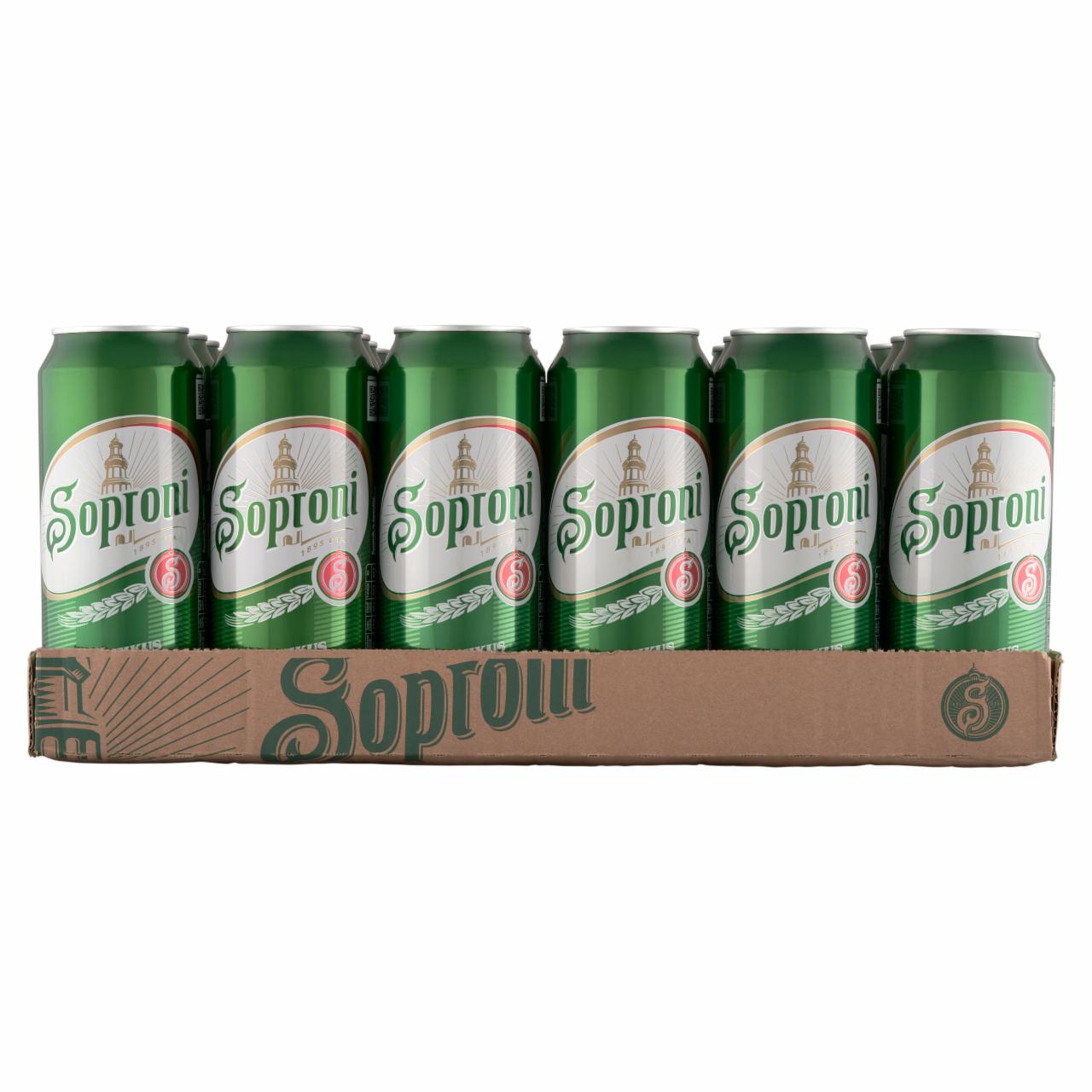 Képek - Soproni Klasszikus világos sör 4,5% 24 x 500 ml