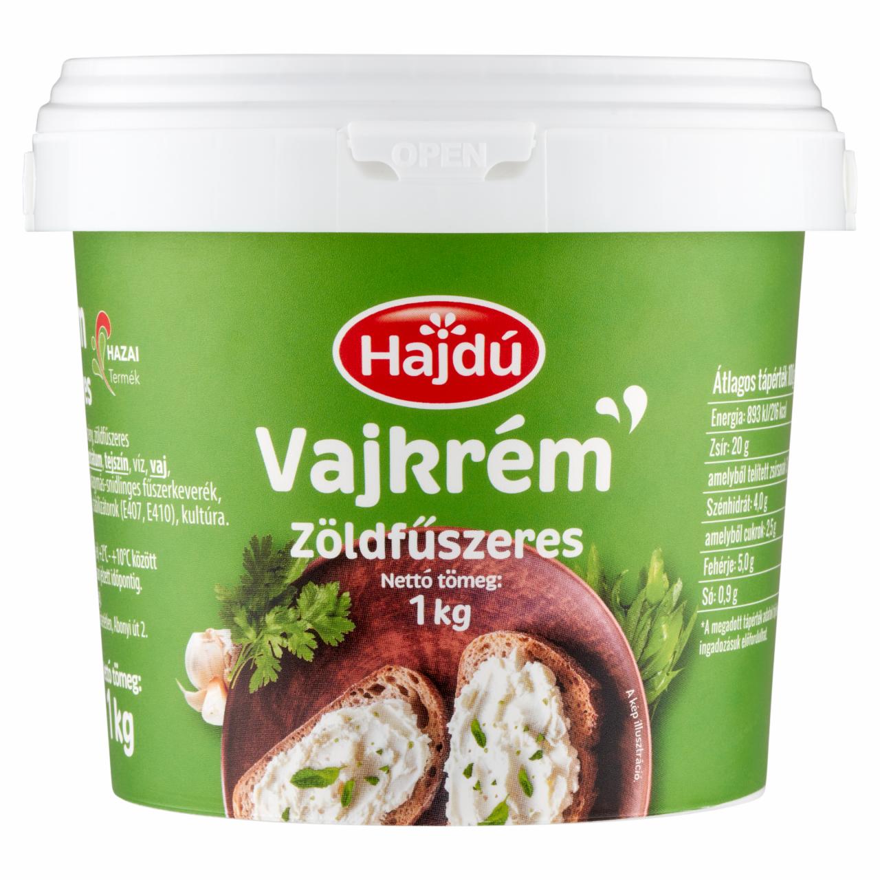 Képek - Hajdú zöldfűszeres vajkrém 1 kg