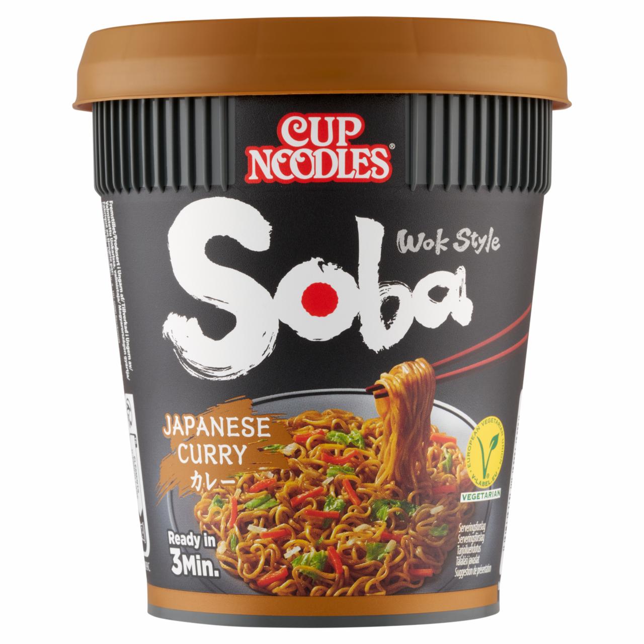 Képek - Cup Noodles Soba instant tészta búzalisztből japán jellegű curry ízesítő szósszal 90 g