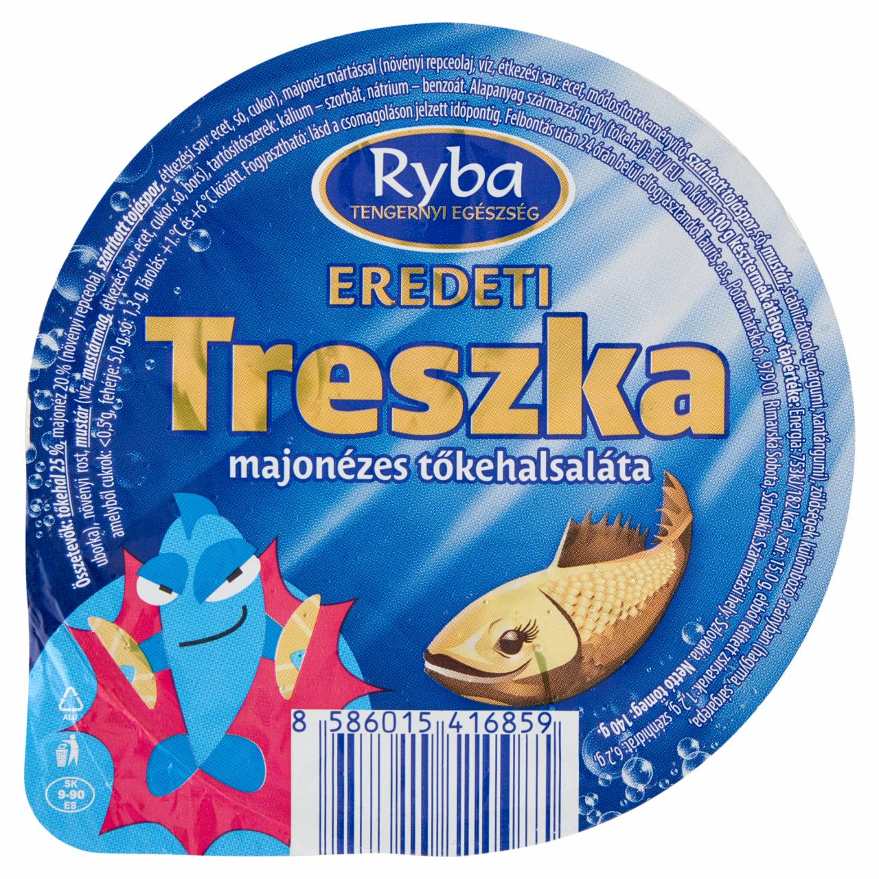 Képek - Ryba Eredeti Treszka majonézes tőkehalsaláta 140 g