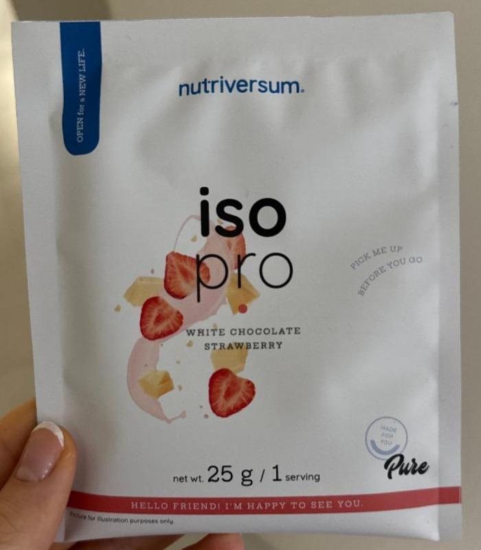 Képek - Iso pro white chocolate strawberry Nutriversum