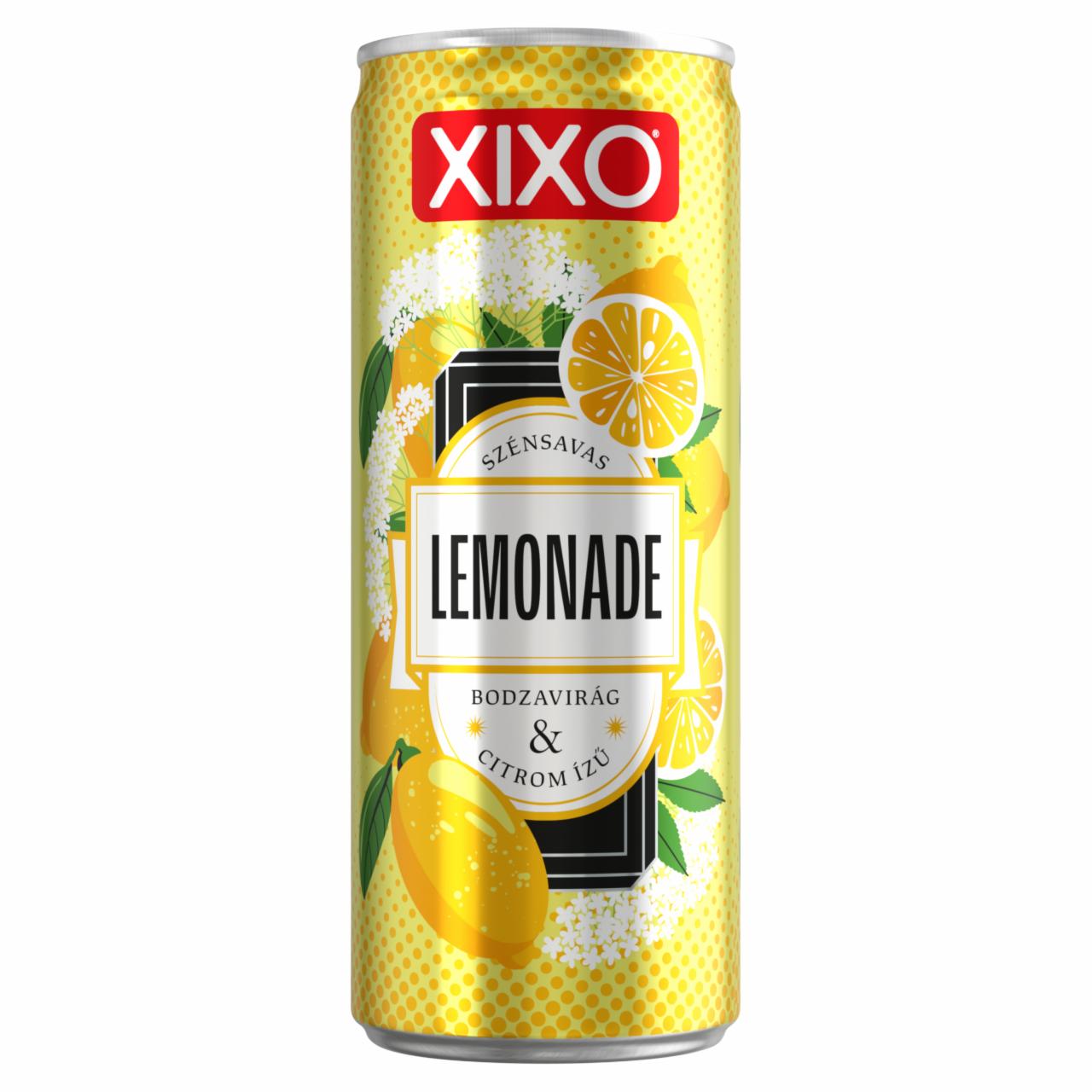 Képek - XIXO Lemonade bodzavirág- és citromízű, szénsavas üdítőital cukorral és édesítőszerekkel 250 ml