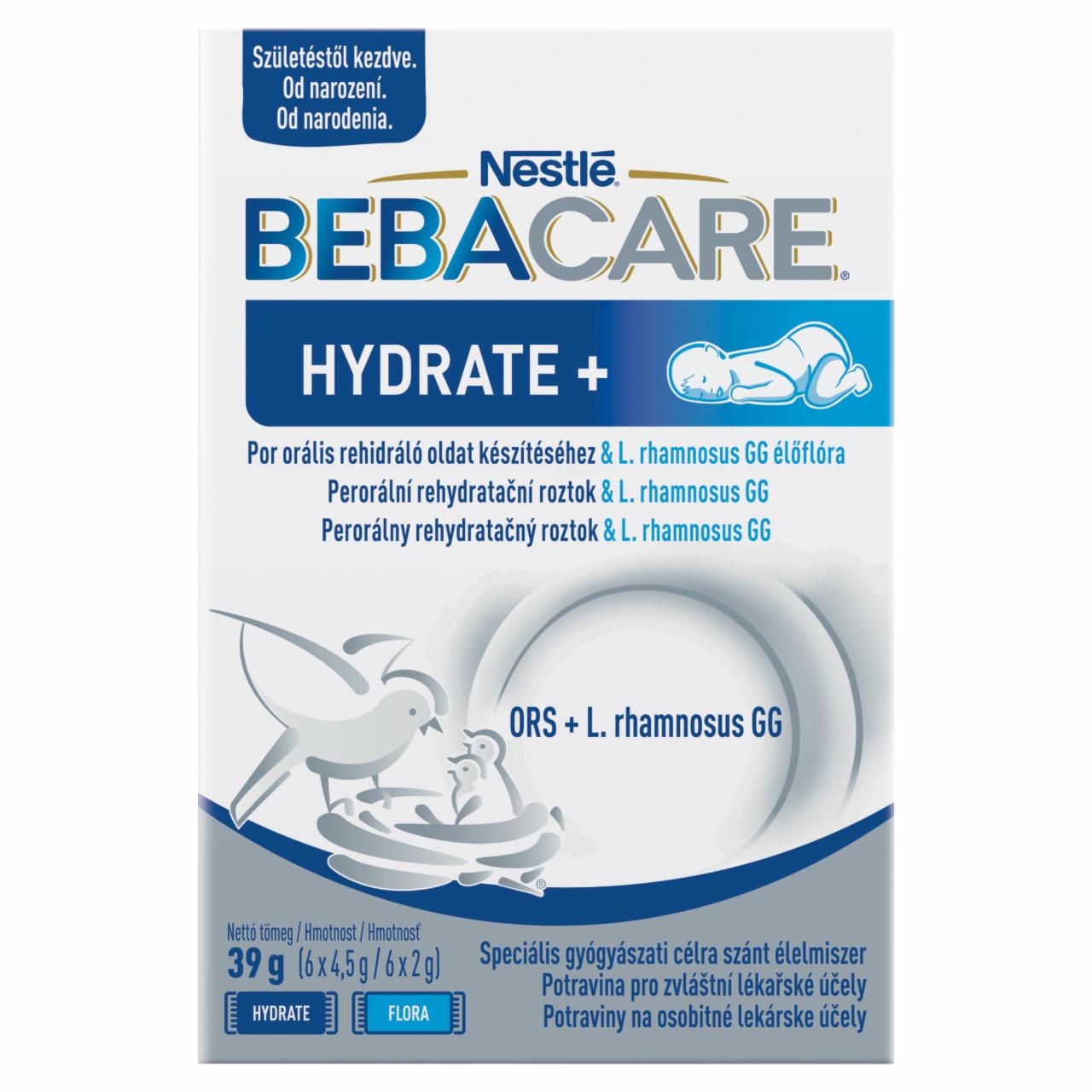 Képek - Nestlé Bebacare Hydrate+ speciális gyógyászati célra szánt élelmiszer 39 g