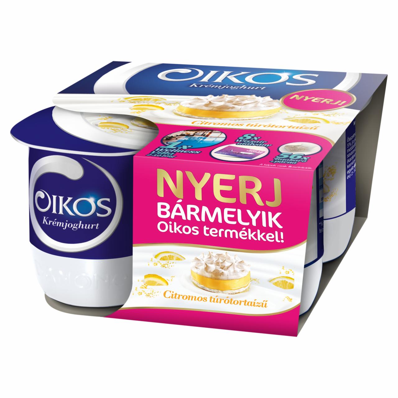 Képek - Danone Oikos Görög citromos túrótortaízű, élőflórás krémjoghurt 4 x 125 g