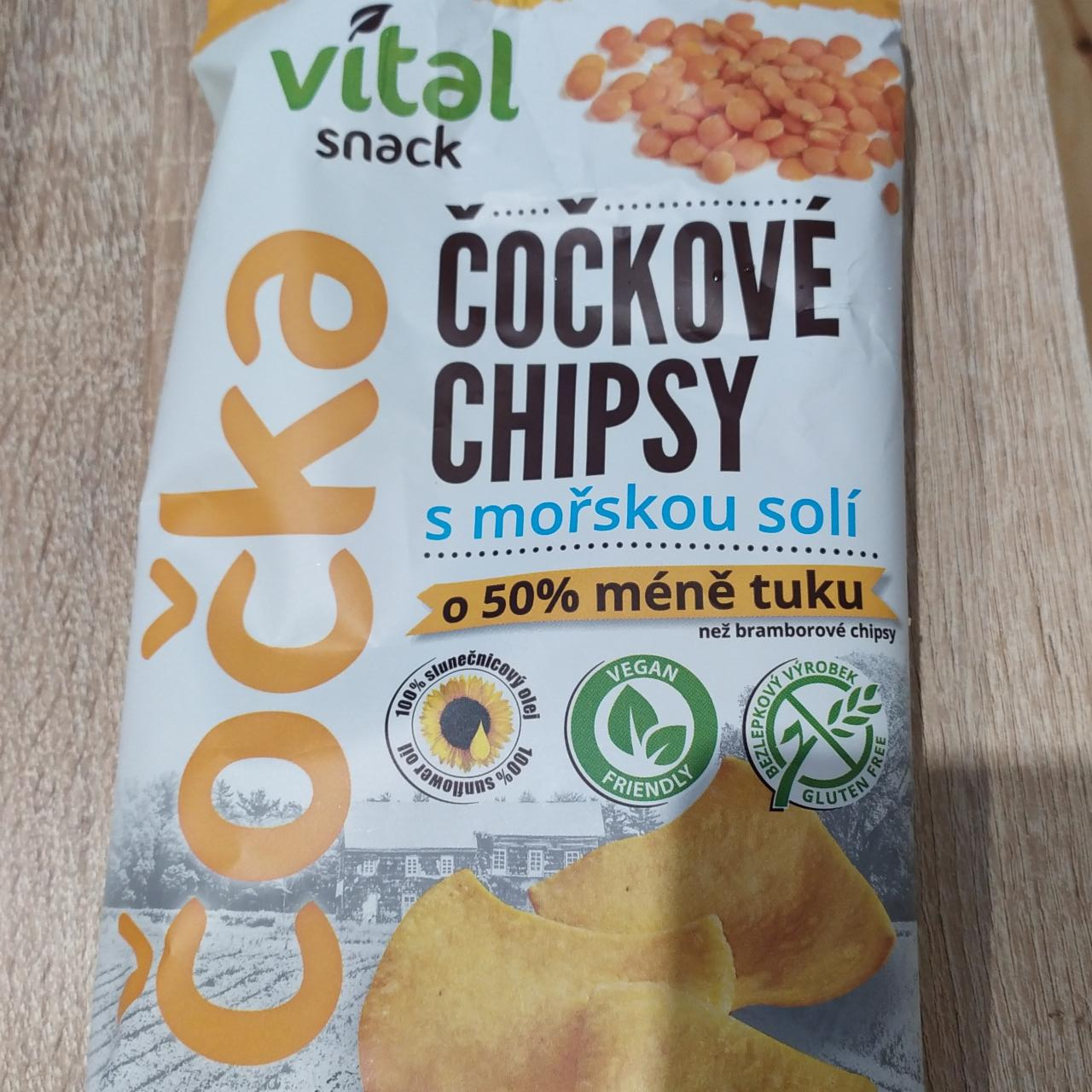 Képek - Vital Snack tengeri sós ízű lencse chips 65 g