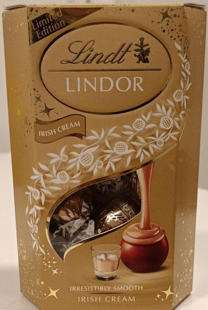 Képek - Lindt Lindor tejcsokoládé praliné Ír krémlikőr ízesítésű lágyan olvadó töltelékkel 200 g