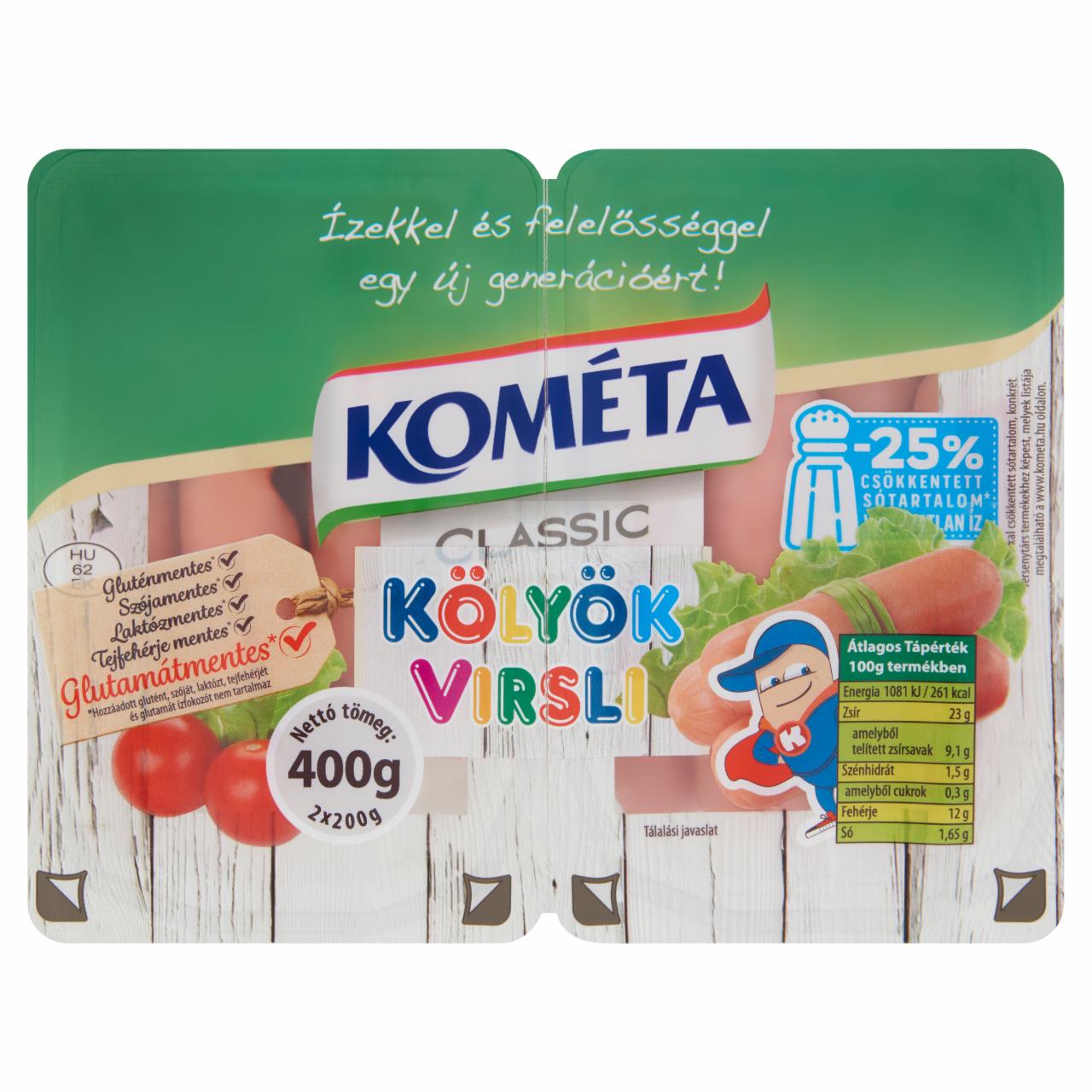 Képek - Kométa Classic Kölyök virsli 2 x 200 g