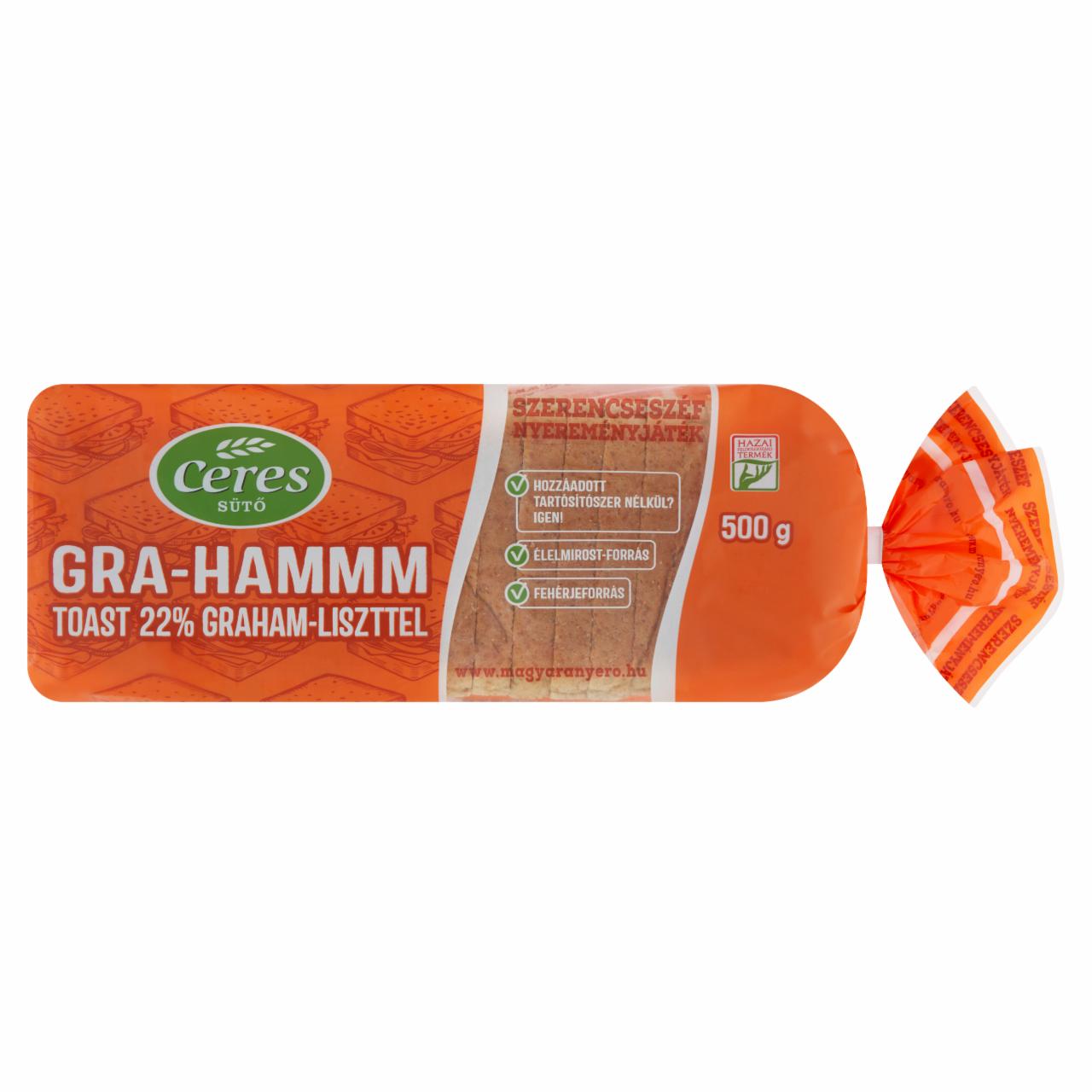 Képek - Ceres Gra-Hammm toast 22% Graham-liszttel 500 g