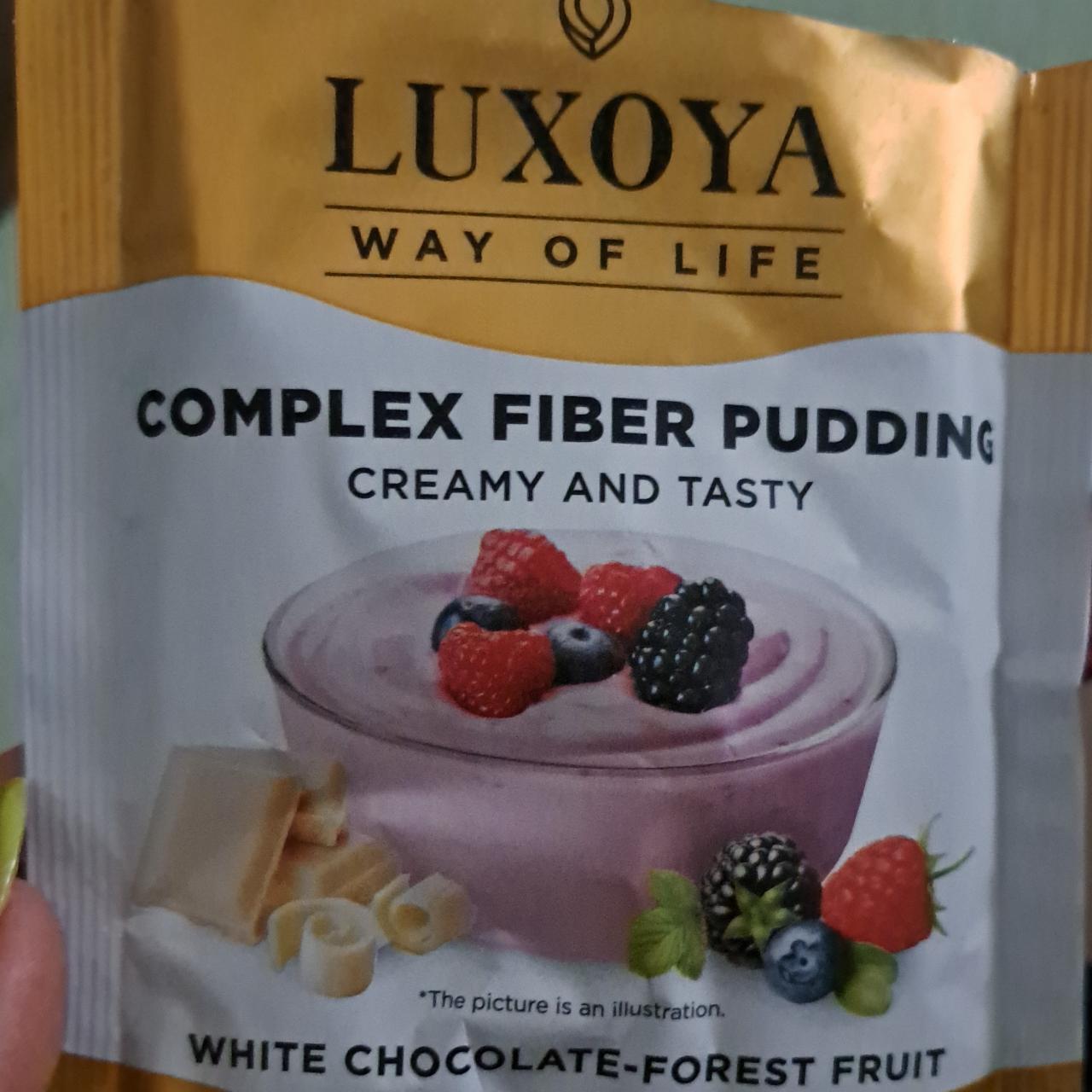 Képek - Complex fiber pudding White chocolate-forest fruit Luxoya