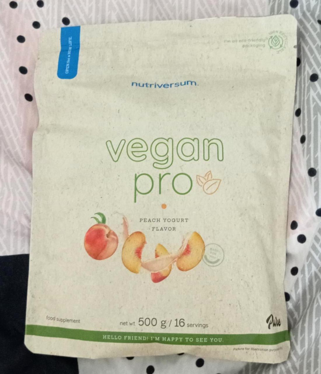 Képek - Vegan Pro Peach Yogurt Flavor Nutriversum