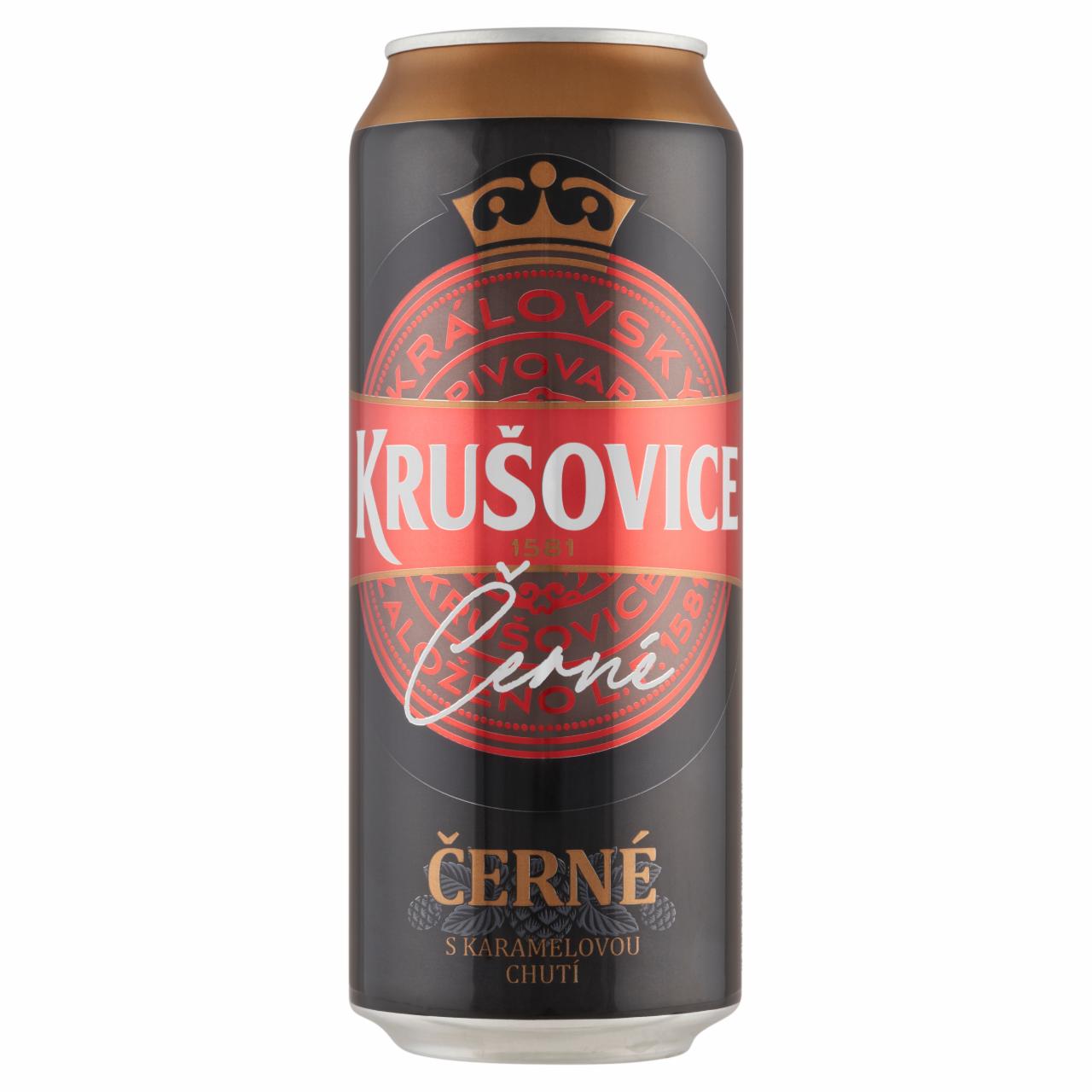 Képek - Krušovice Černé import barna sör 3,8% 500 ml 