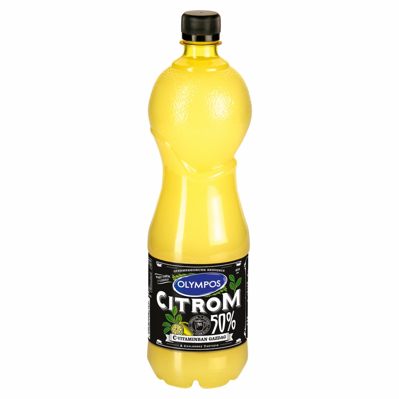 Képek - Olympos citrom ízesítő 50% citromlé tartalommal 1 l