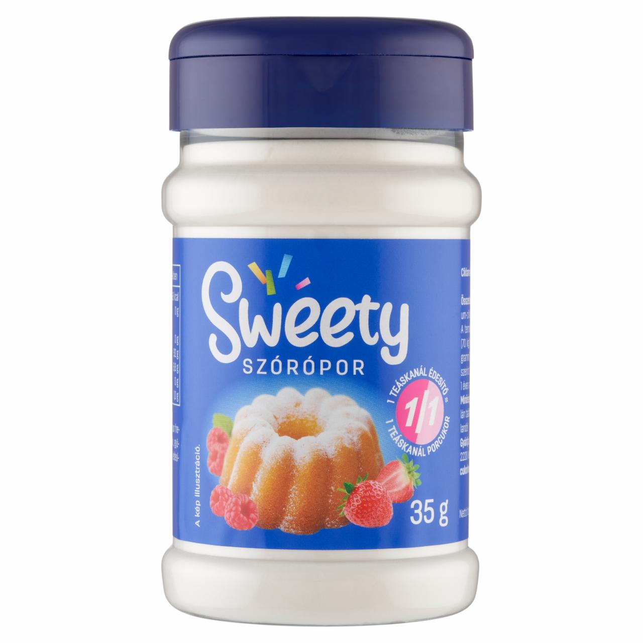 Képek - Sweety Ciklamát és szacharin alapú asztali édesítőszer szórópor 35 g