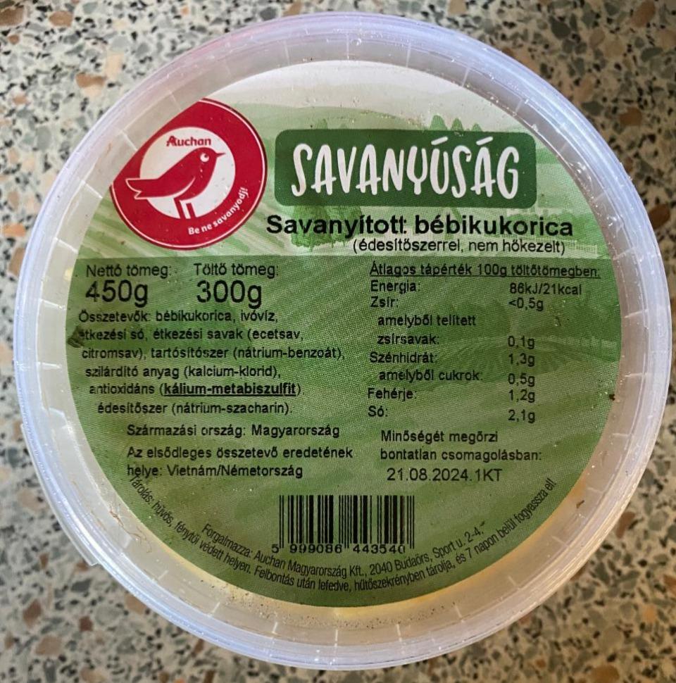 Képek - Savanyított bébikukorica Auchan