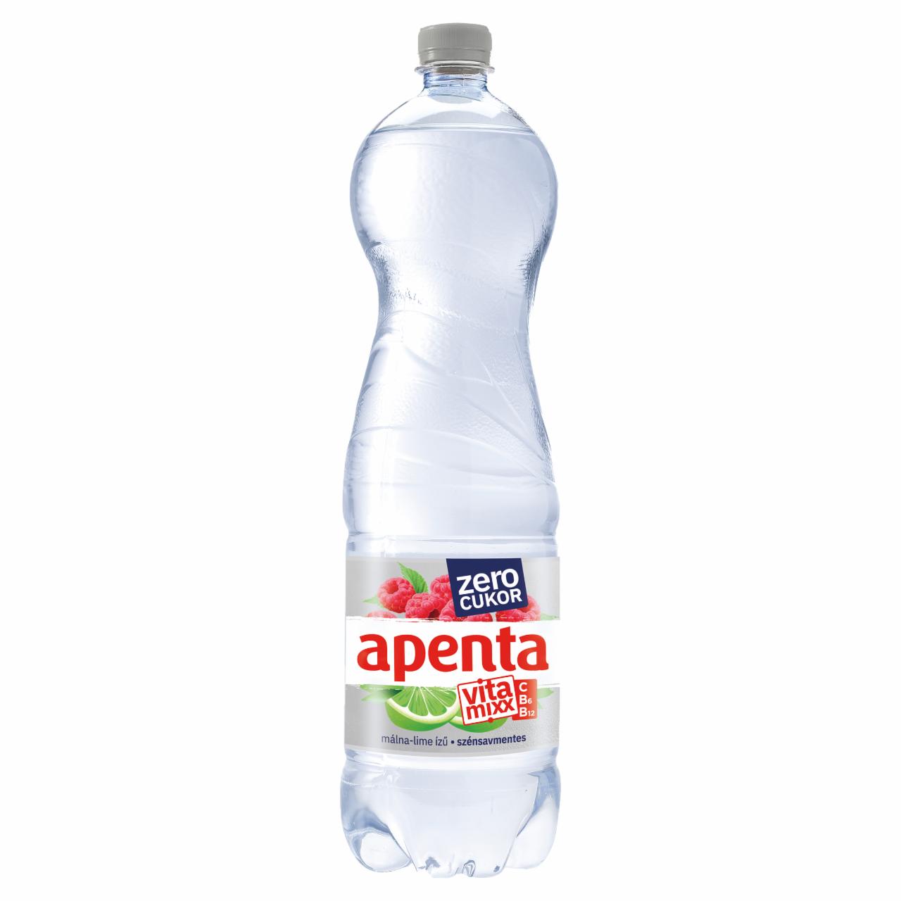 Képek - Apenta Vitamixx Zero málna-lime ízű szénsavmentes, energiamentes üdítőital édesítőszerekkel 1,5 l