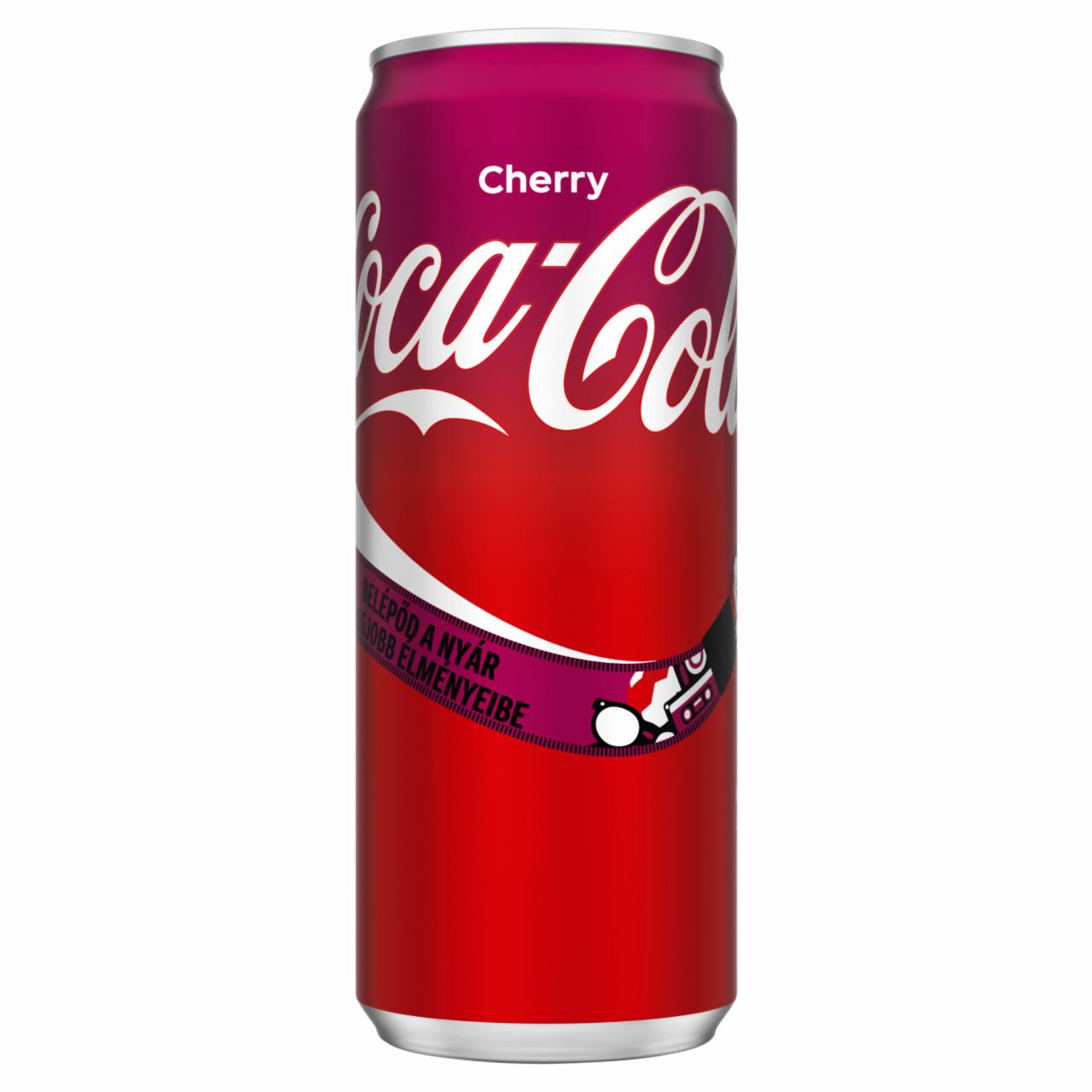 Képek - Coca-Cola Cherry colaízű szénsavas üdítőital cseresznye ízesítéssel 330 ml