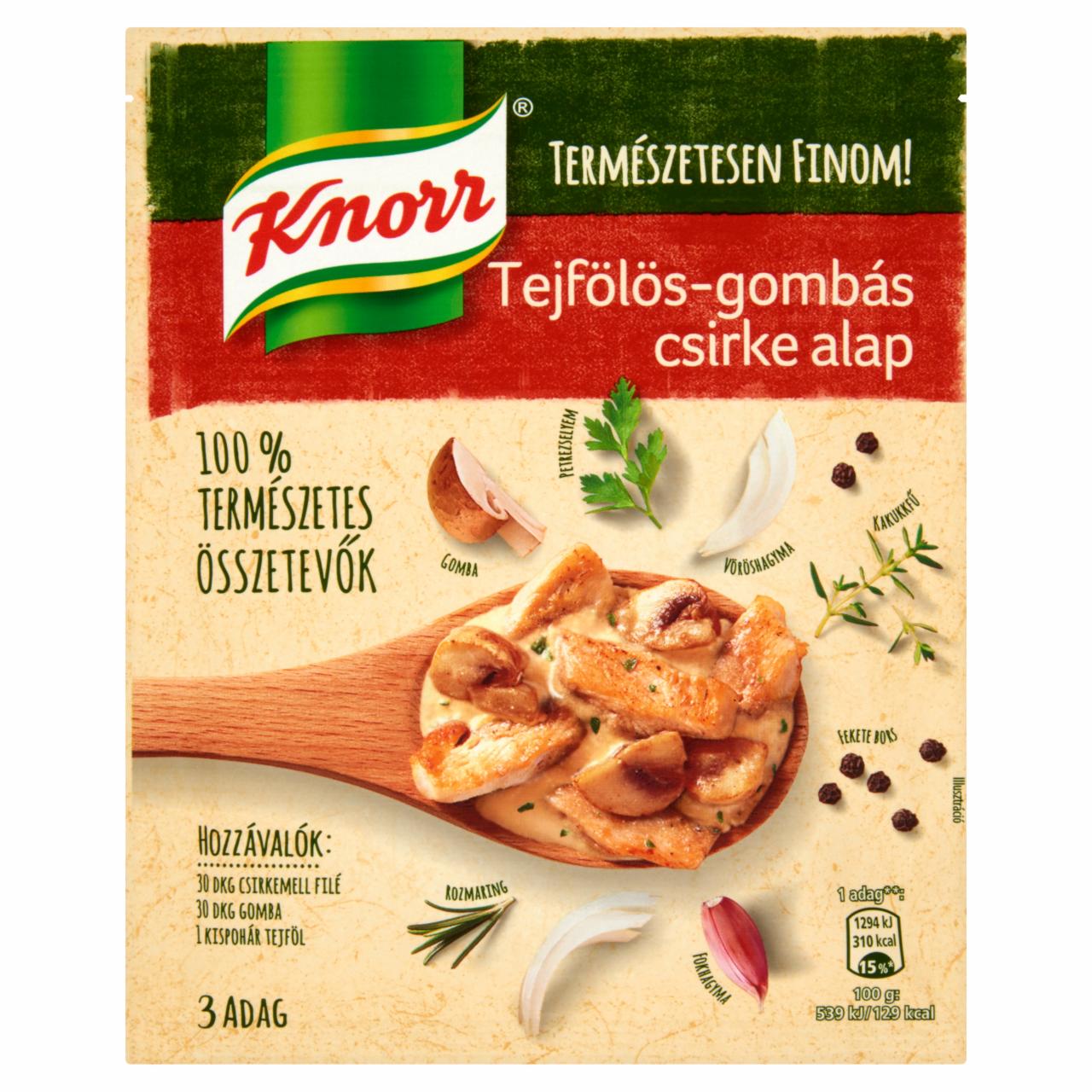 Képek - Knorr tejfölös-gombás csirke alap 45 g