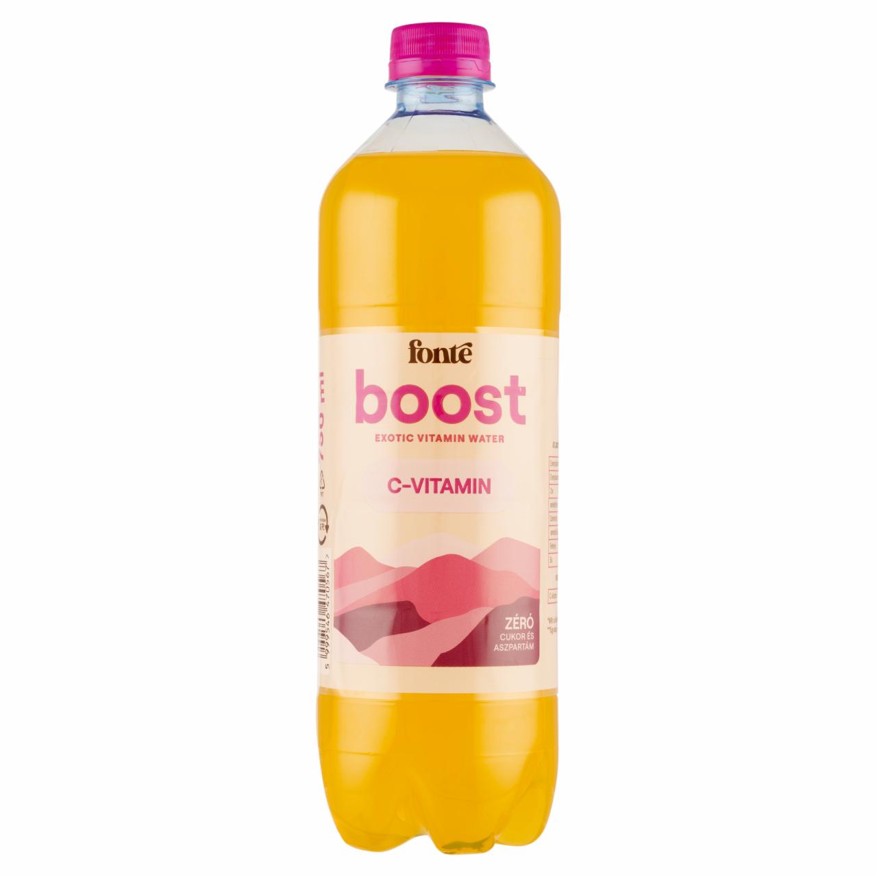 Képek - Fonte Boost egzotikus ízű szénsavmentes, energia- és cukormentes üdítőital édesítőszerekkel 750 ml