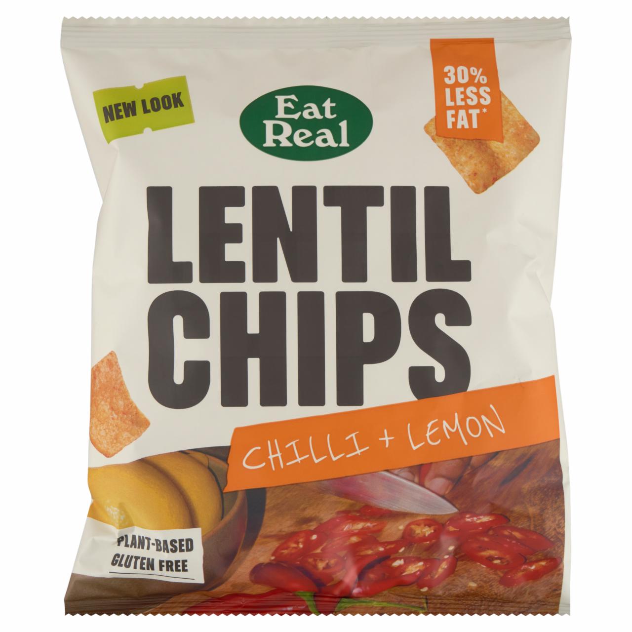 Képek - Eat Real chilipaprika és citrom ízű lencse alapú chips 40 g