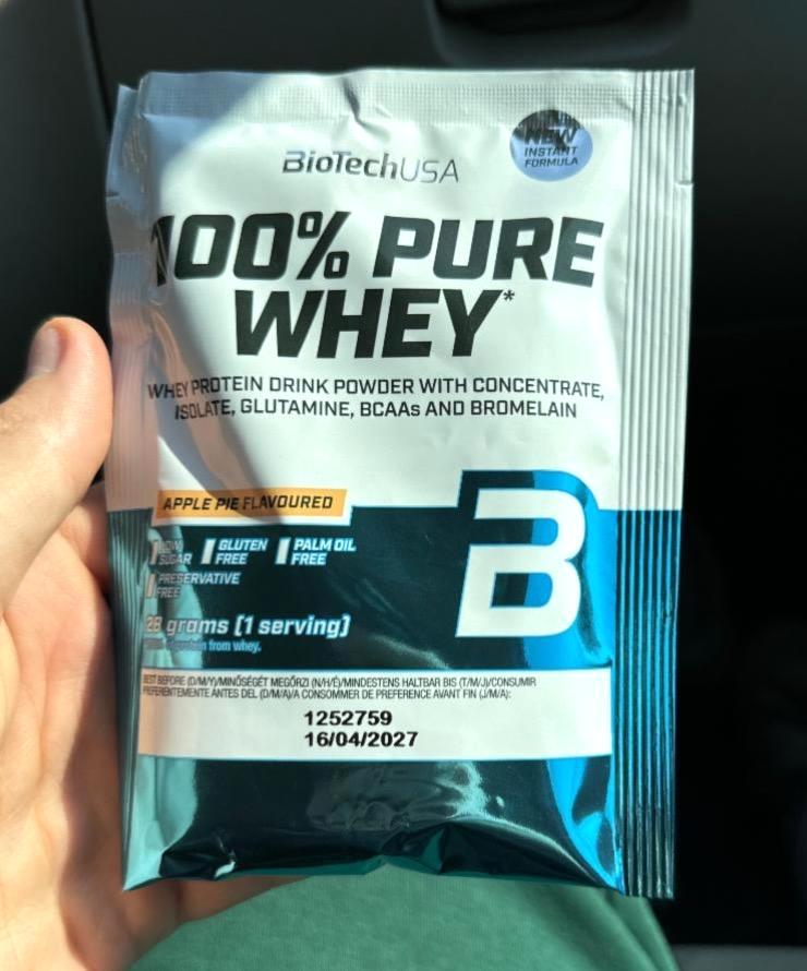 Képek - 100% pure whey Apple pie flavoured BioTechUSA