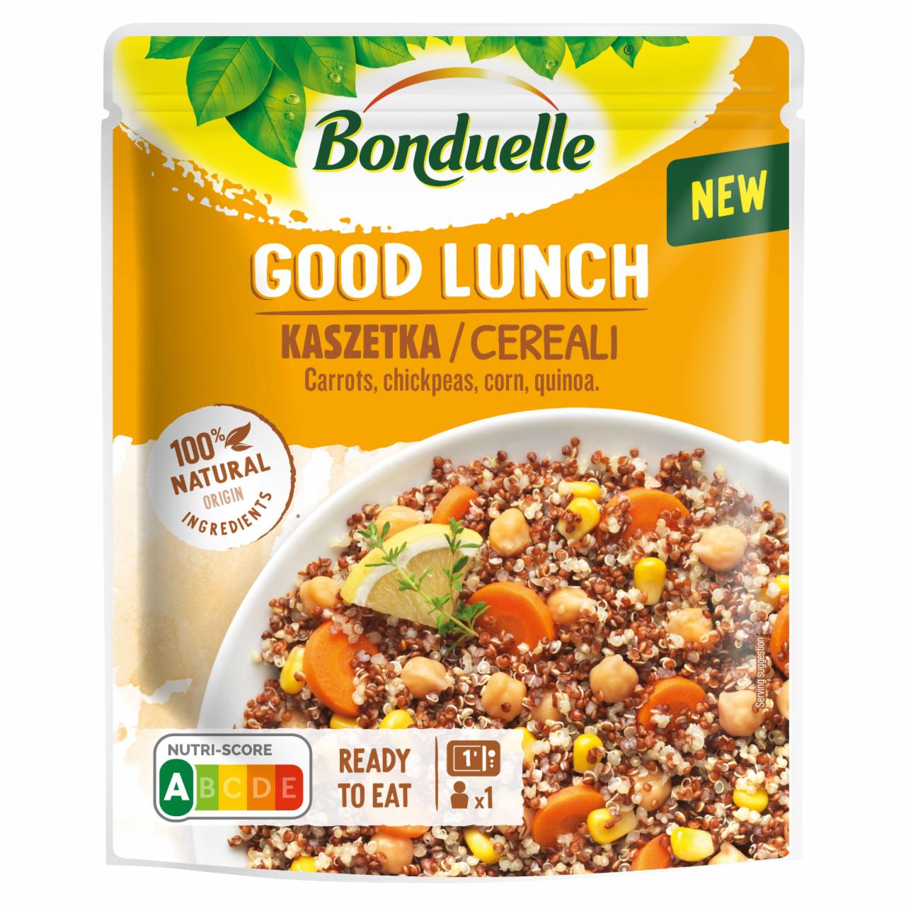 Képek - Bonduelle Good Lunch sárgarépa, csicseriborsó, kukorica és quinoa keveréke olívaolajjal 250 g