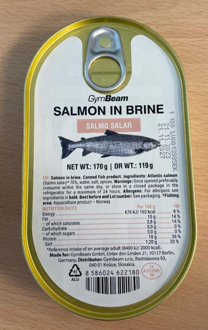 Képek - Salmon in brine Salmo salar GymBeam