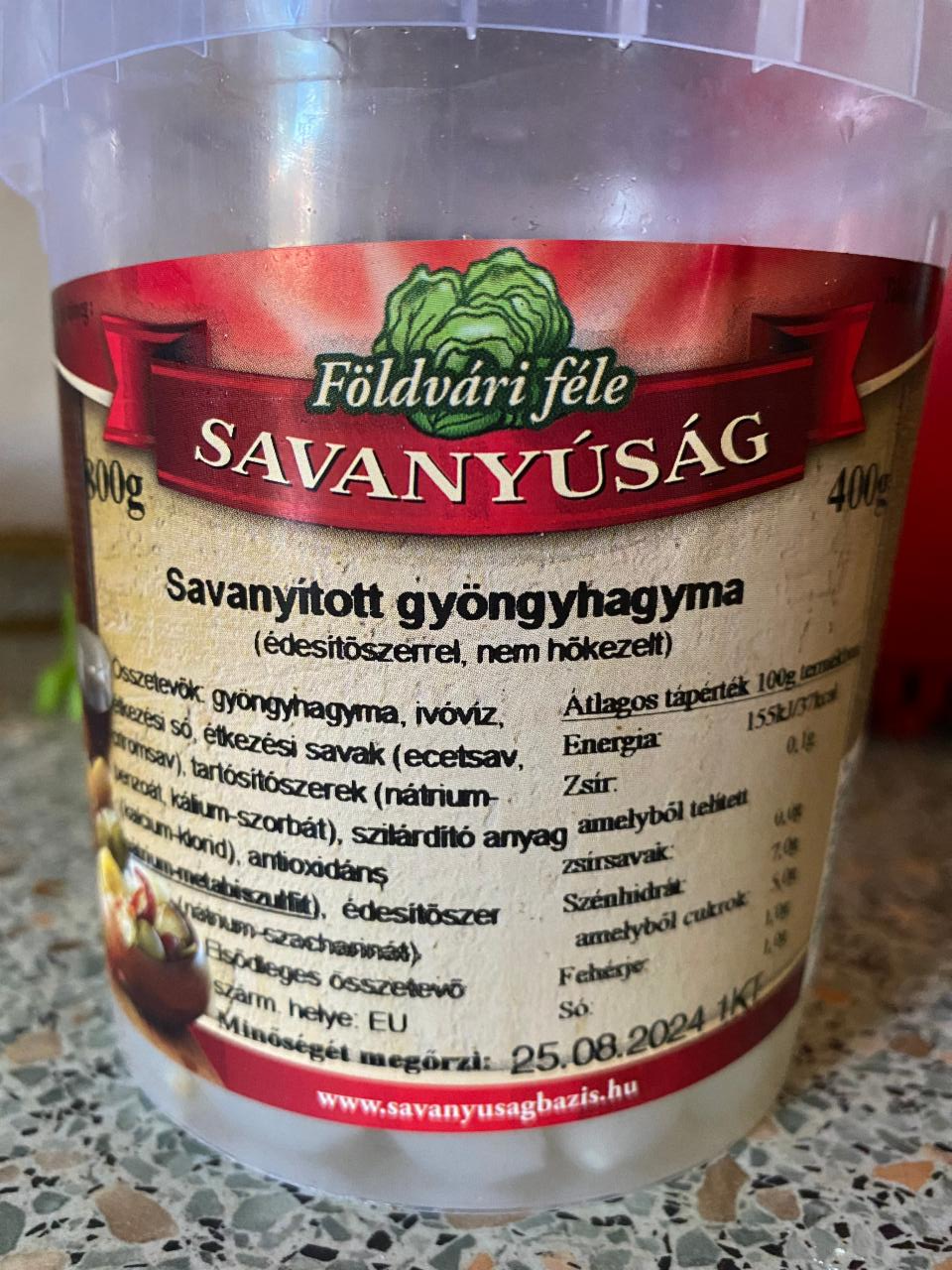 Képek - Savanyított gyöngyhagyma édesítőszerrel Földvári féle savanyúság