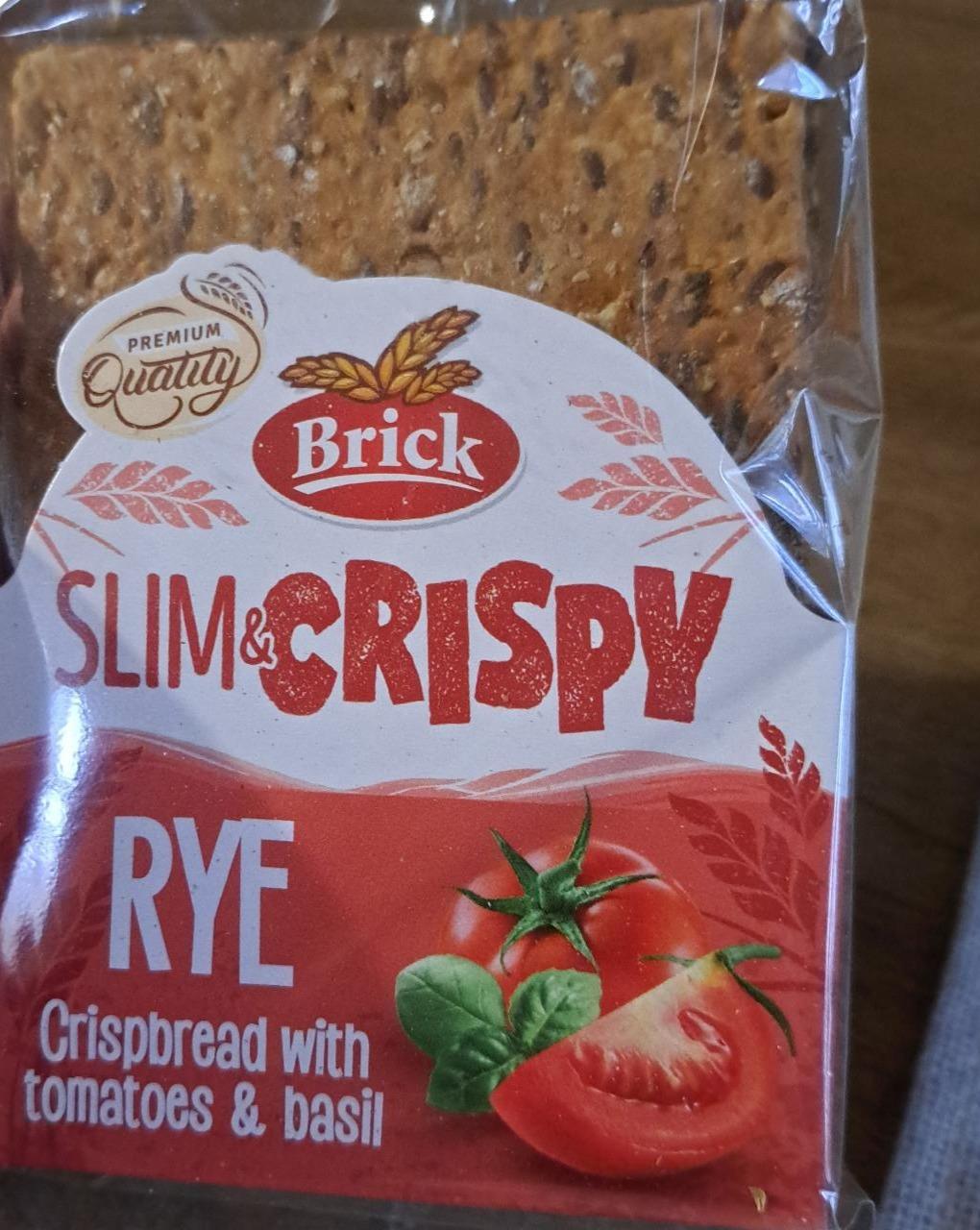 Képek - Slim & Crispy rye crispbread with tomatoes & basil Brick