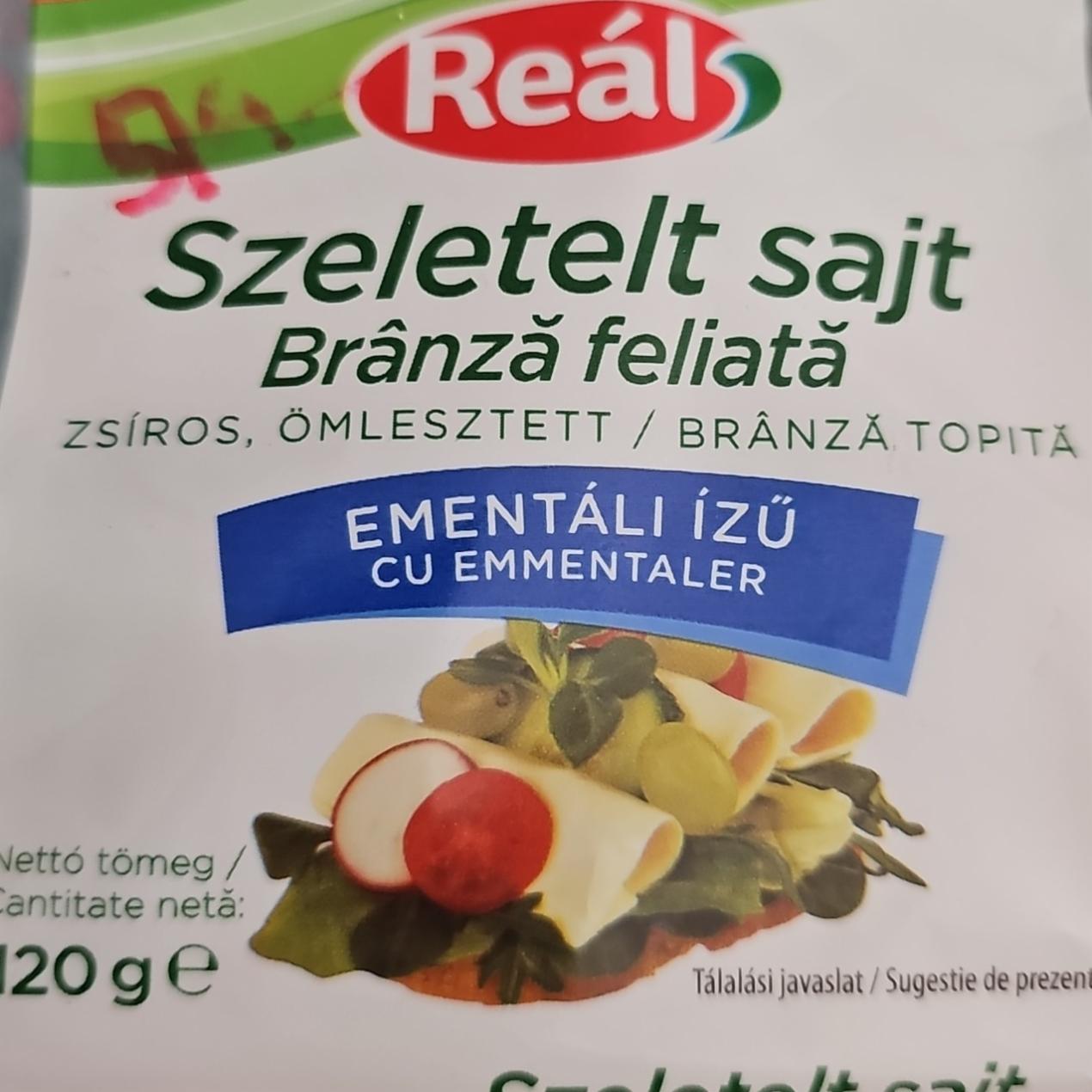 Képek - Szeletelt sajt ementáli ízű Reál