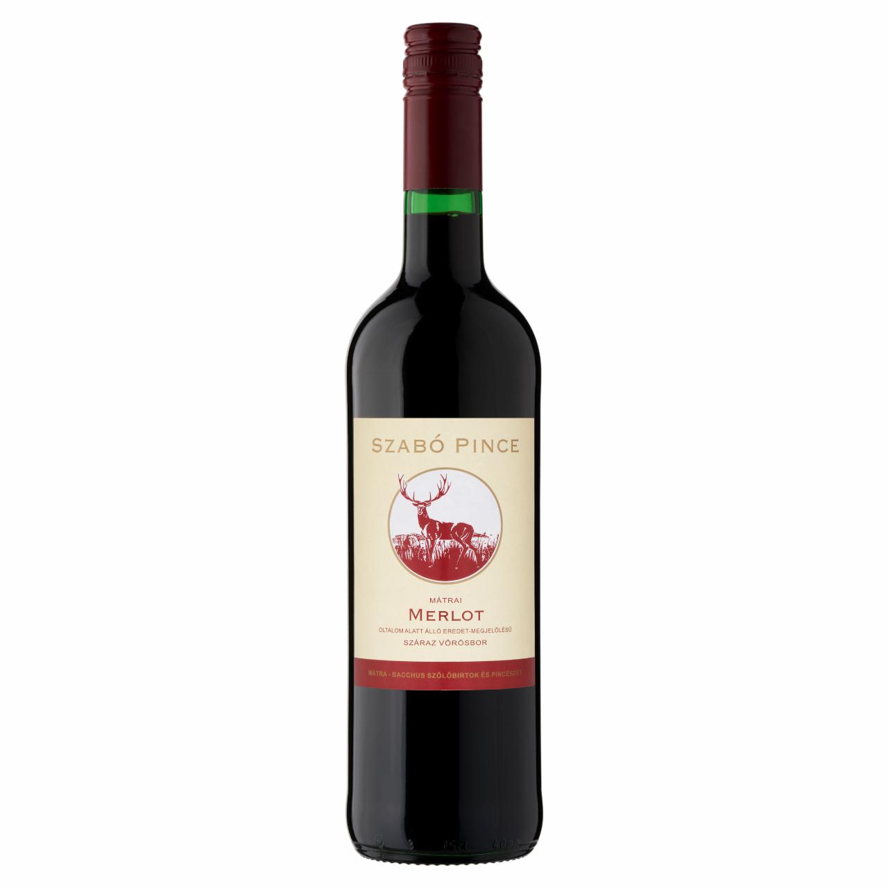 Képek - Szabó Pince Mátrai Merlot száraz vörösbor 12% 750 ml