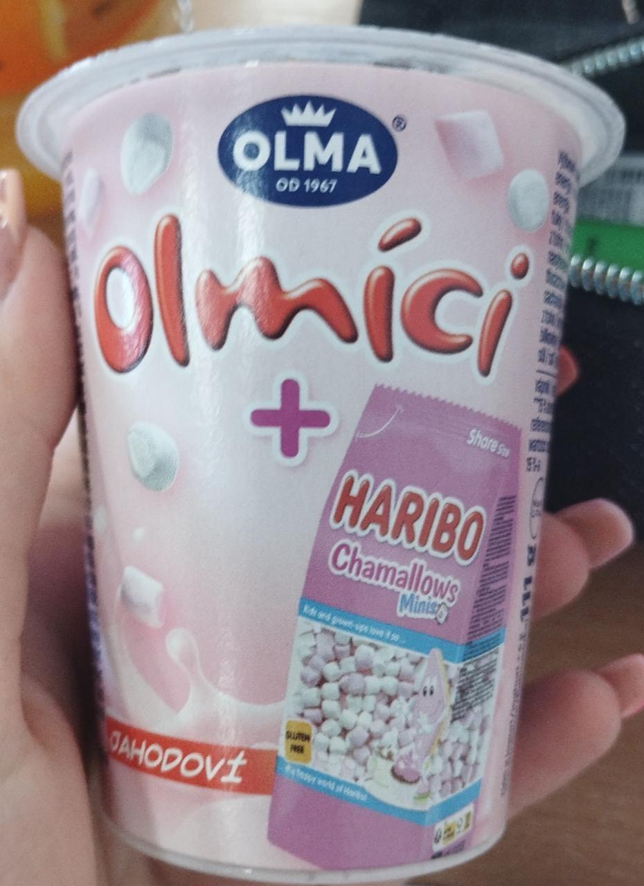 Képek - Eper ízesítú joghurt és habcukorka Olma