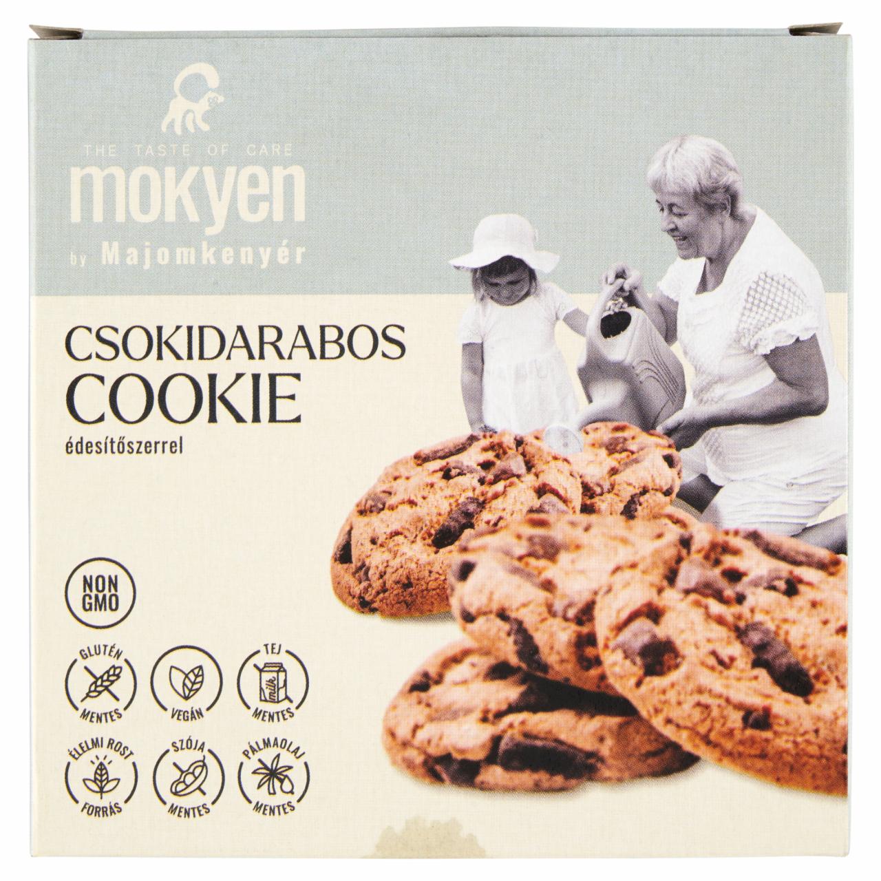 Képek - Majomkenyér csokidarabos keksz édesítőszerrel 50 g 