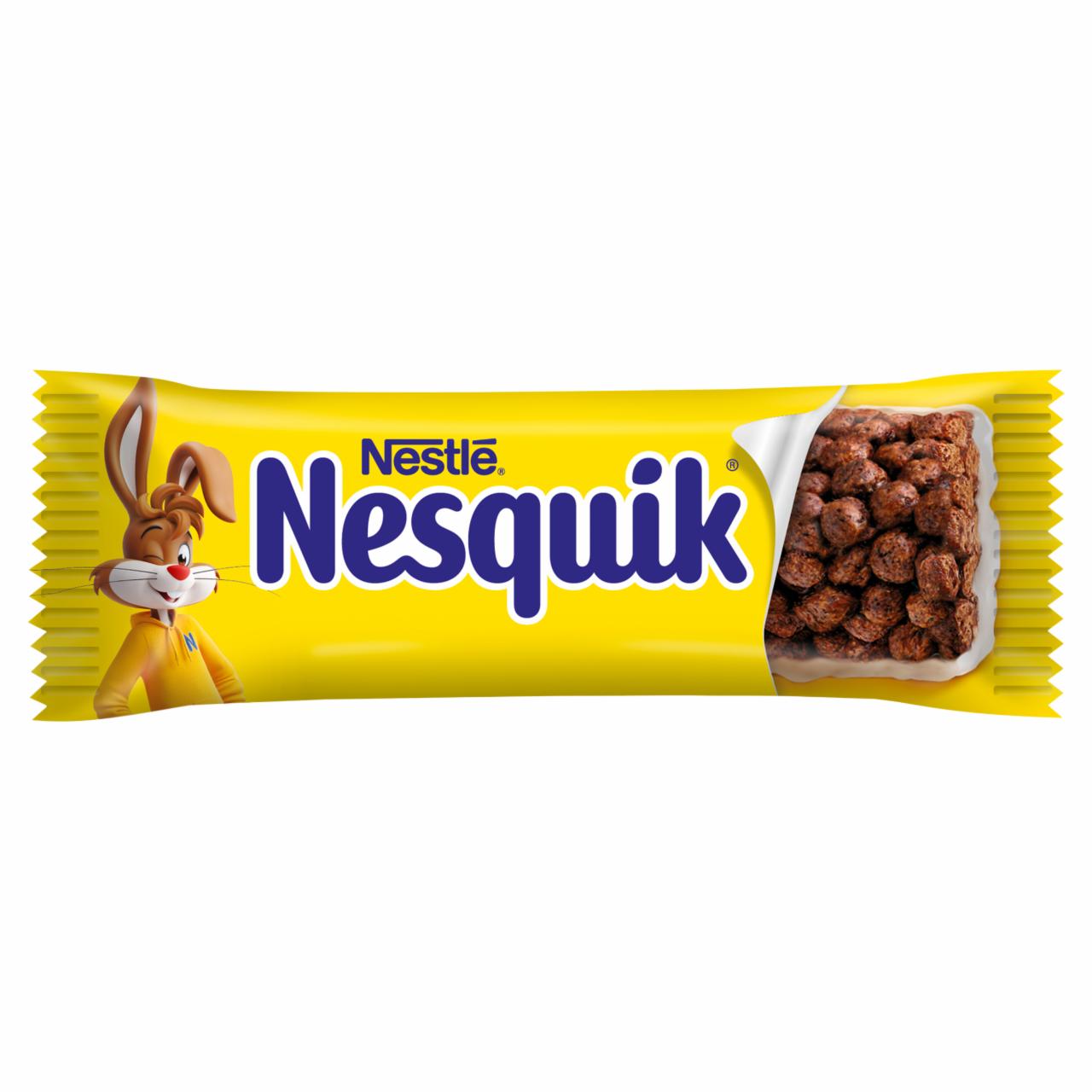 Képek - Nestlé Nesquik kakaós gabonapehely-szelet tejbevonó talppal vitaminokkal 25 g