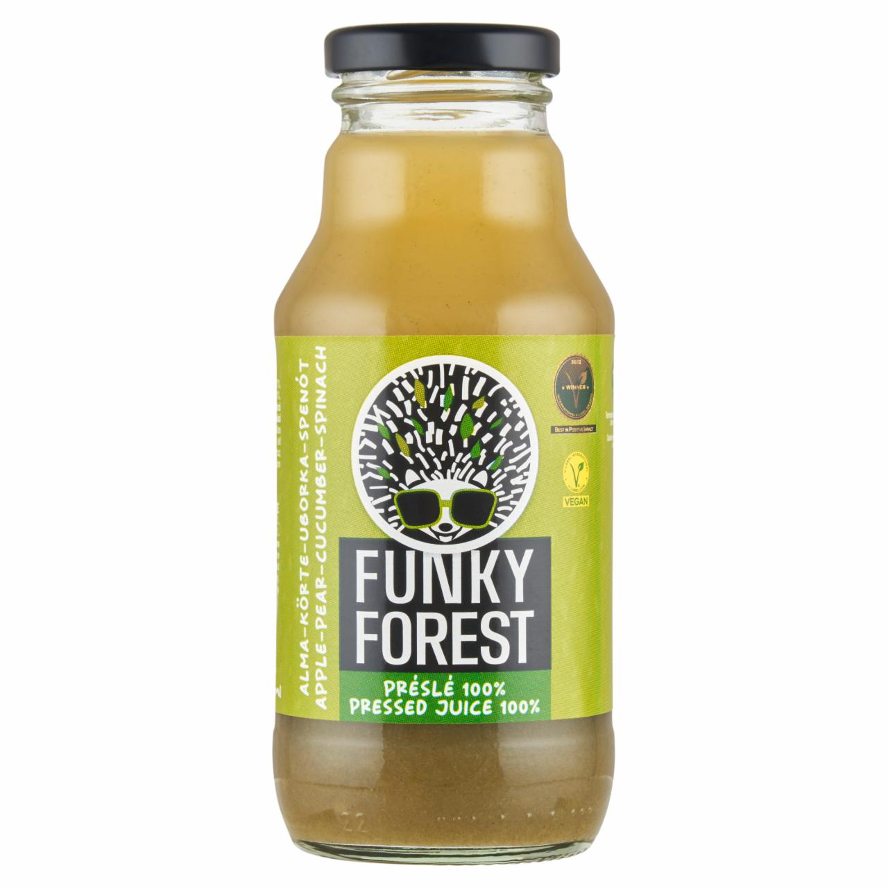 Képek - Funky Forest 100% alma-körte-uborka-spenót préslé 330 ml