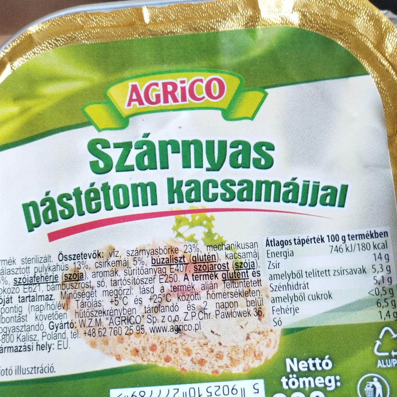 Képek - Szárnyas pástétom kacsamájjal Agrico