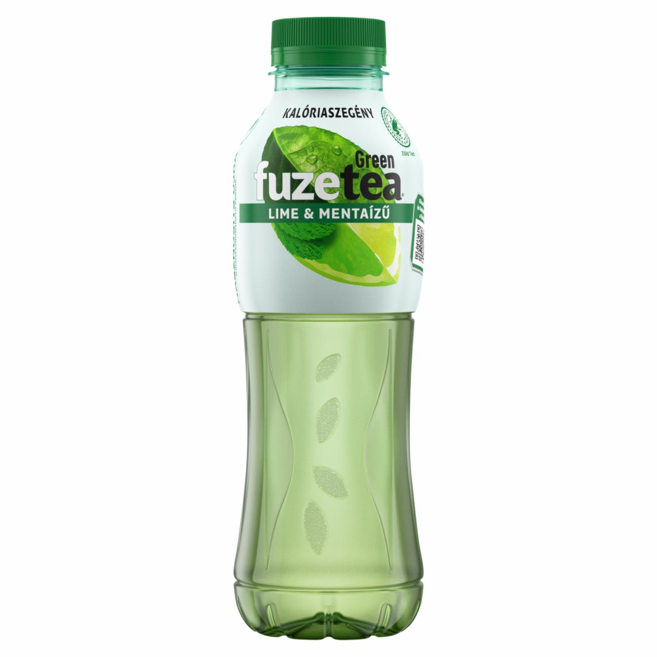 Képek - FuzeTea szénsavmentes lime- és mentaízű üdítőital zöld tea kivonattal 500 ml