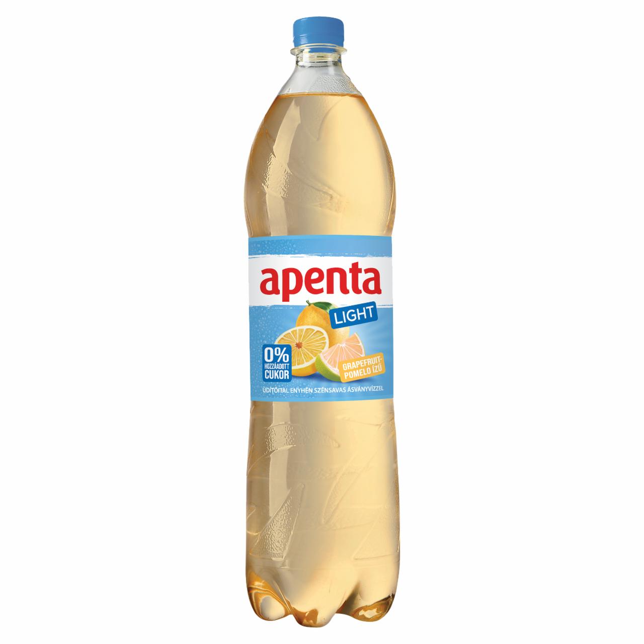 Képek - Apenta Light energiamentes grapefruit-pomelo ízű üdítőital enyhén szénsavas ásványvízzel 1,5 l